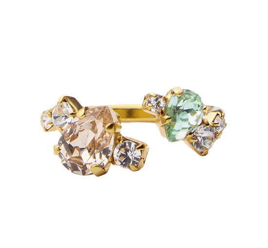 Vivi ring chrysolite light silk