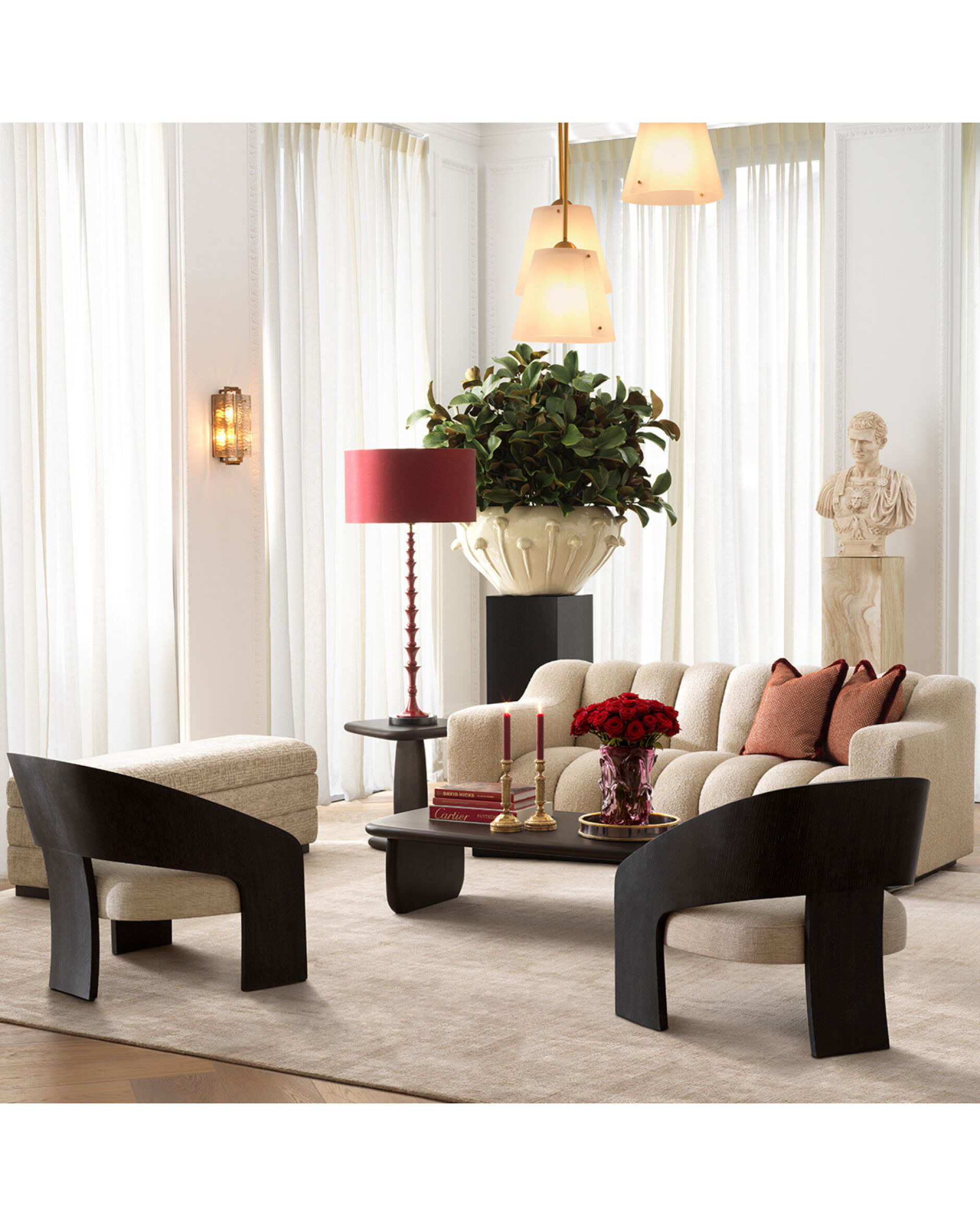 Windsor Couchtisch Mahagoni