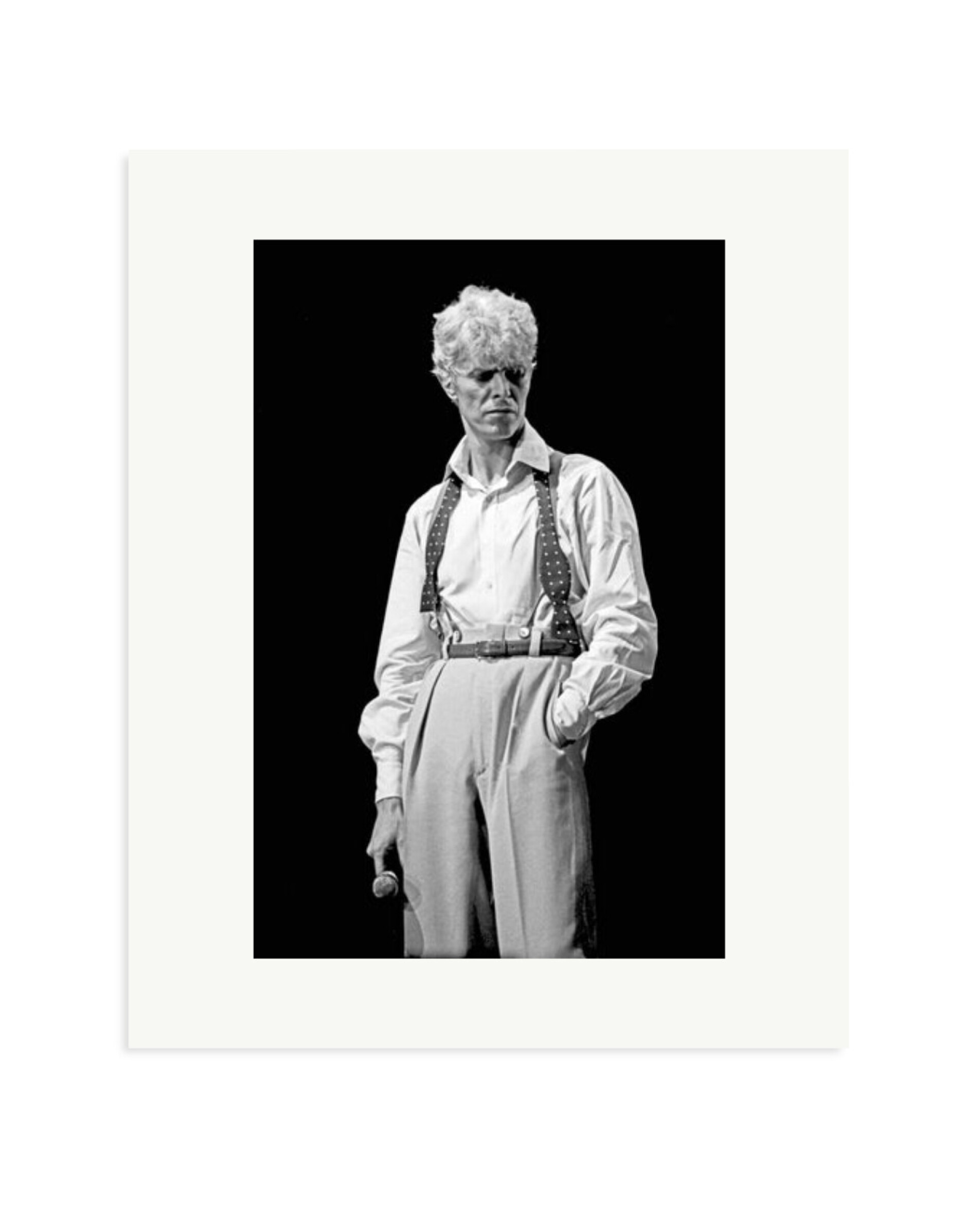 David Bowie 1983 Black and White Print Only / Medium