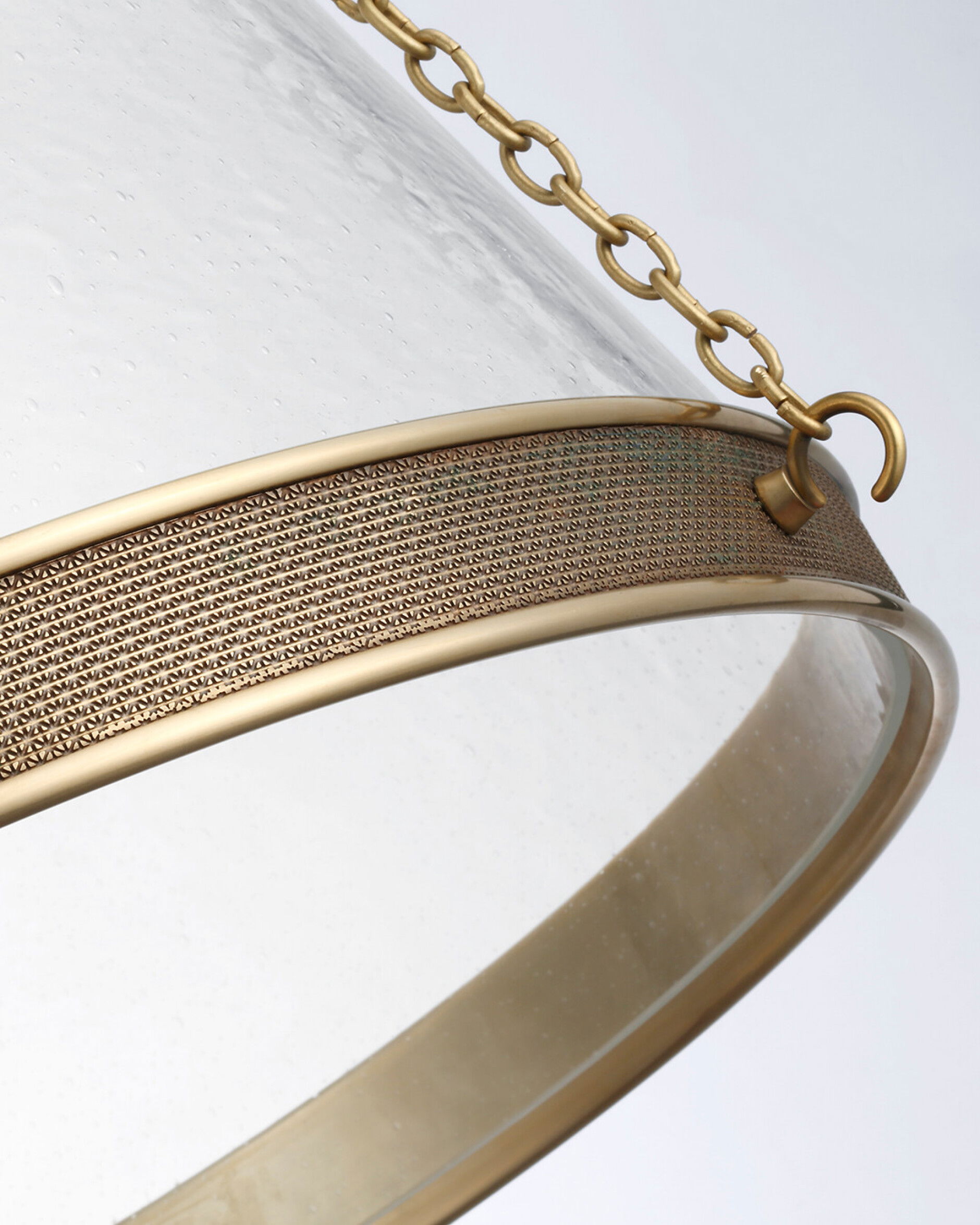 Reese 22" Pendant Soft Brass/Clear Restoration Glass