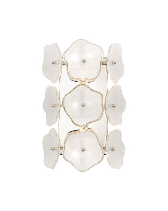 Leighton vägglampa nickel/cream