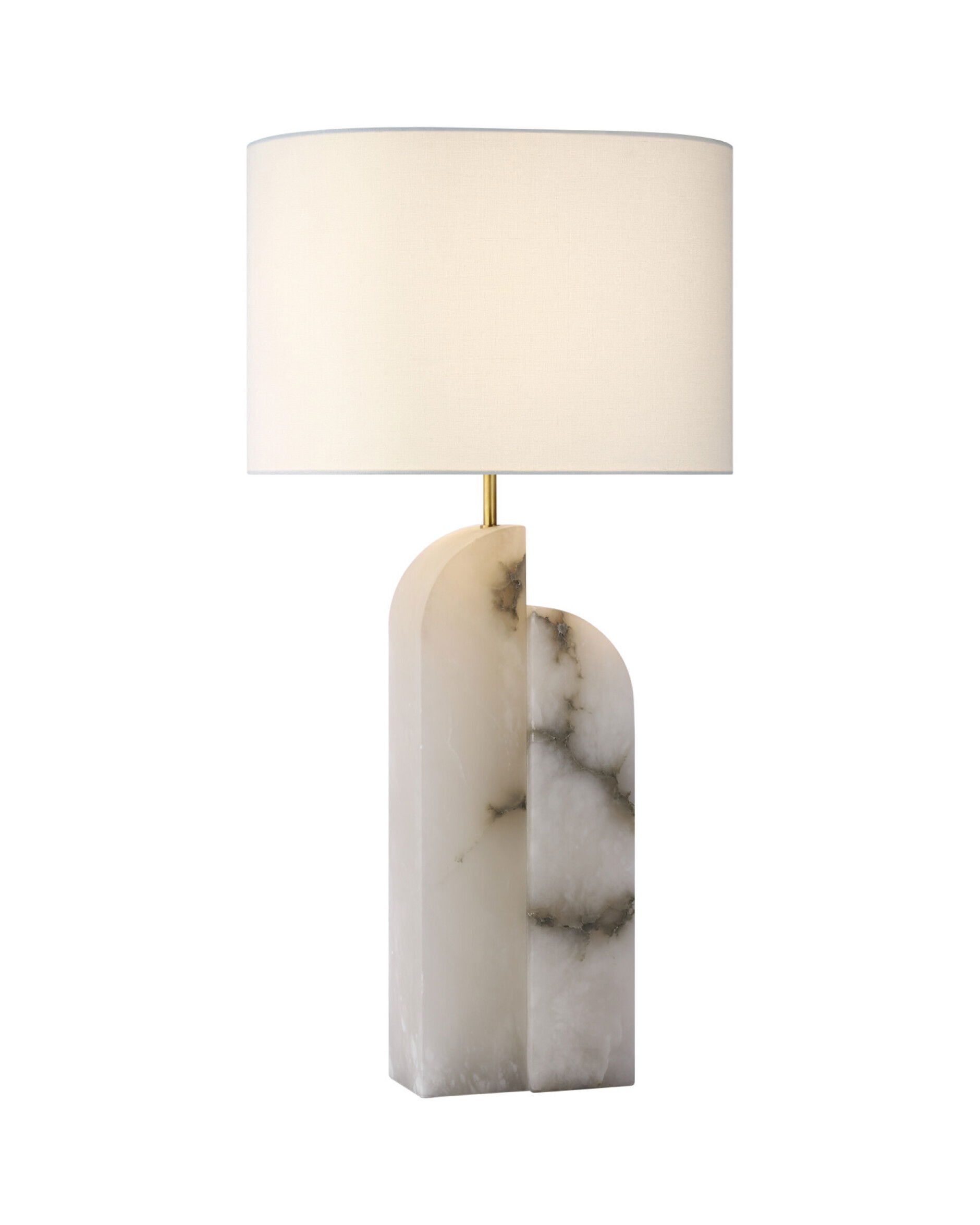 Savoye Large Right Table Lamp Alabaster