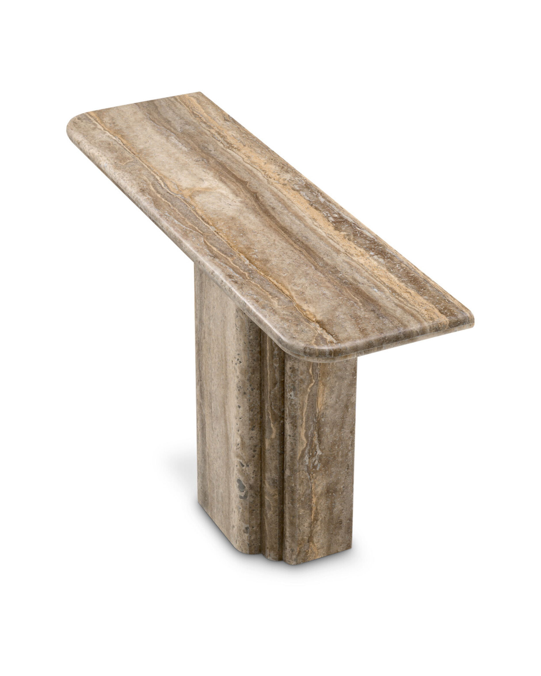 Norrington konsolbord silver travertin