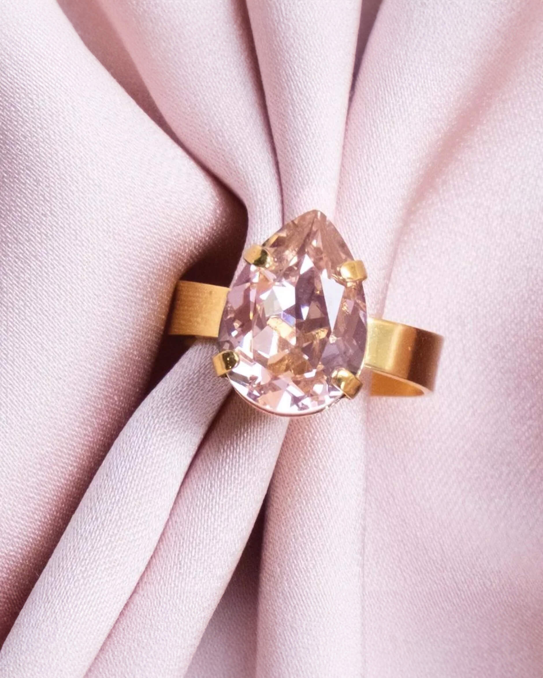 Mini Drop ring vintage rose