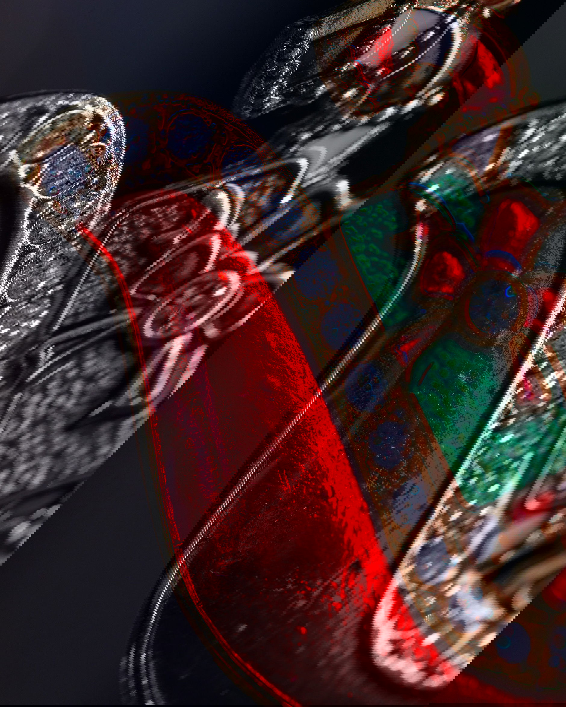 Sebastien Sleigh Ornament Red