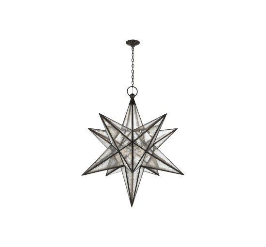Aged Iron - Moravian XL Star taklampa svart