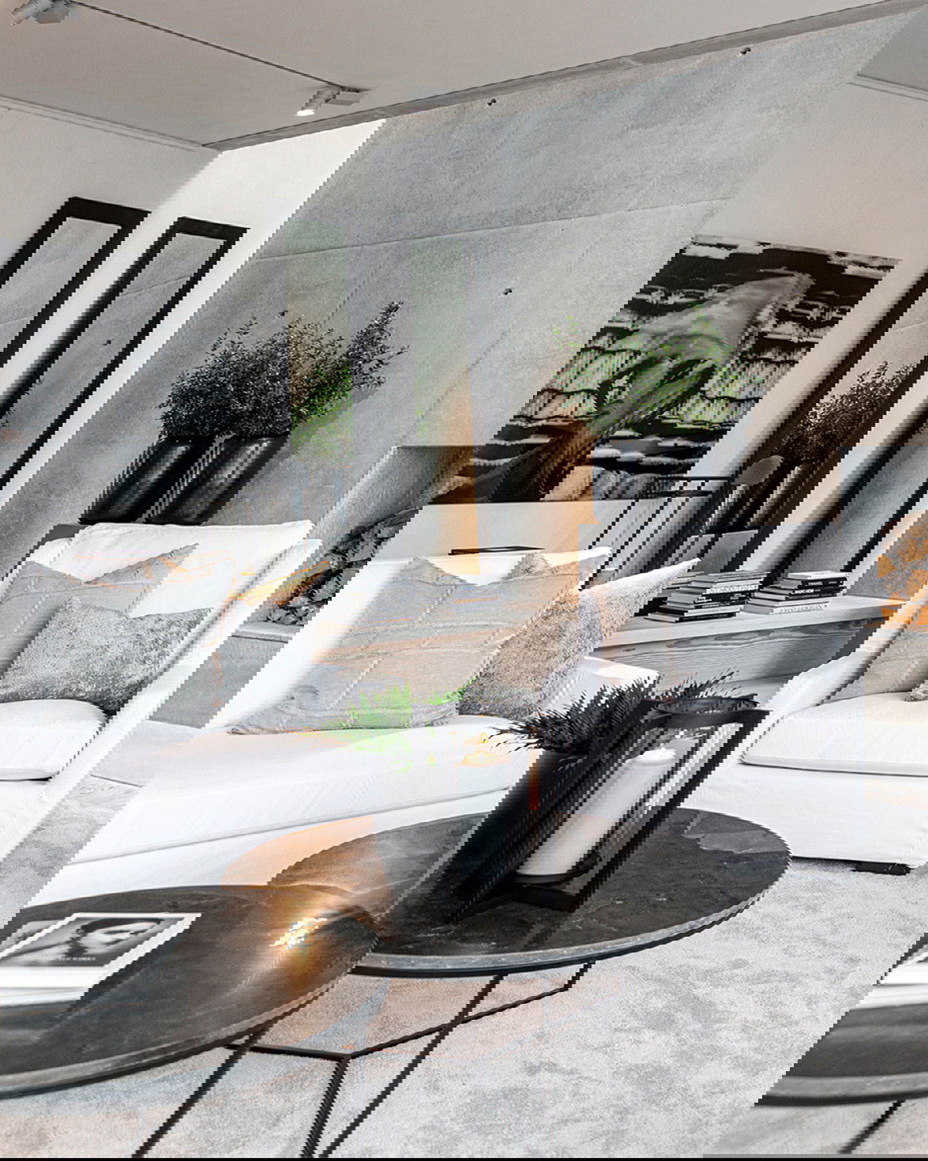 Abstract Fringe Cushion Cover Grey