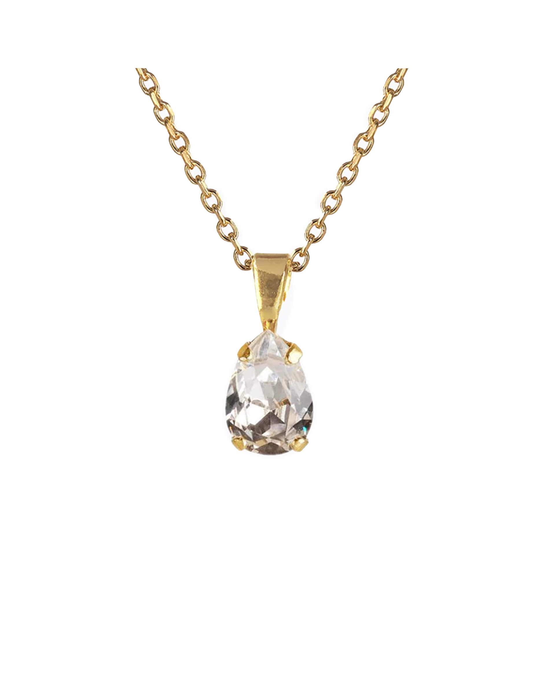 Petite Drop halsband crystal