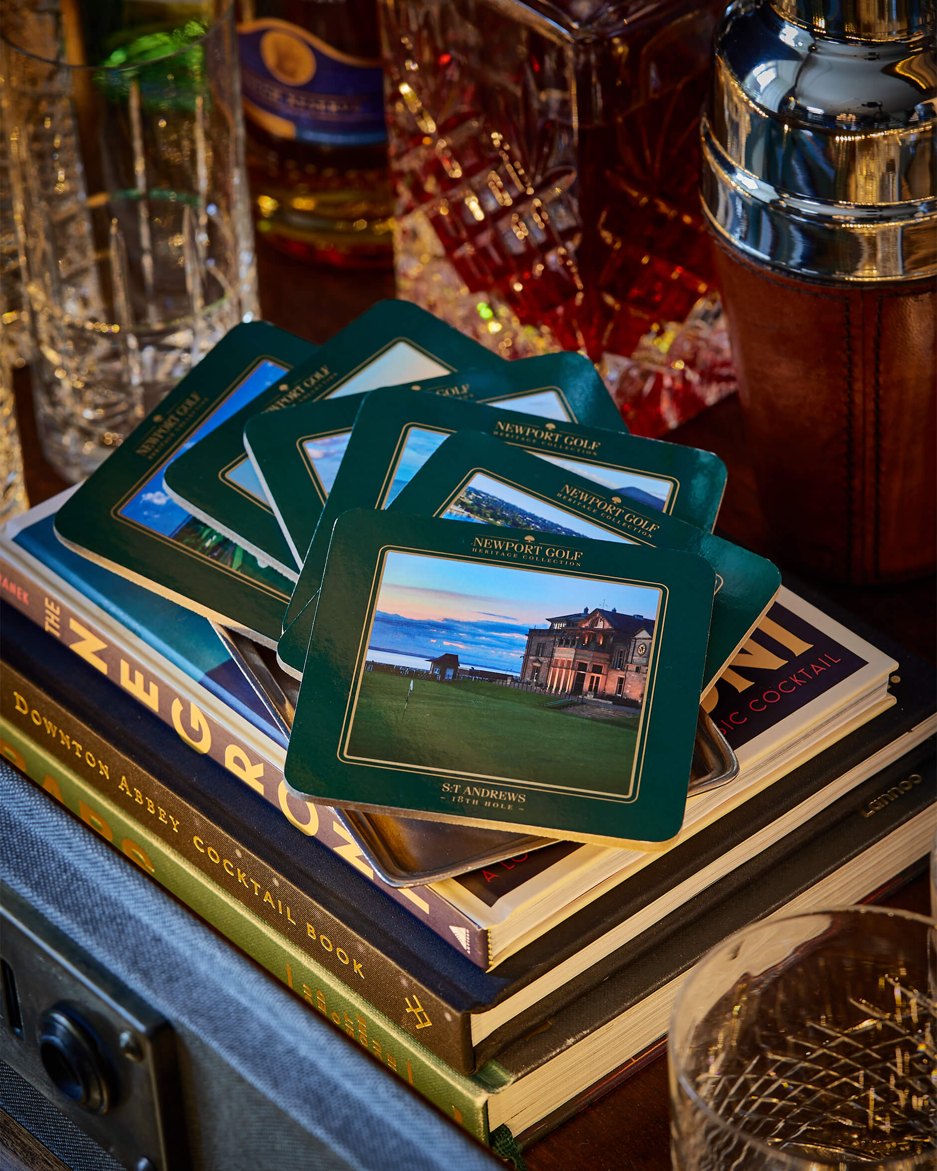 Clubhouse glasunderlägg grön 6-pack