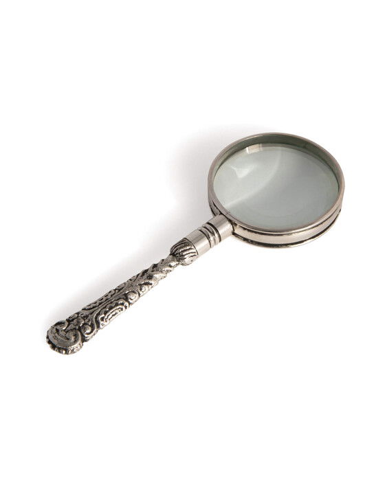 rococo förstoringsglas silver