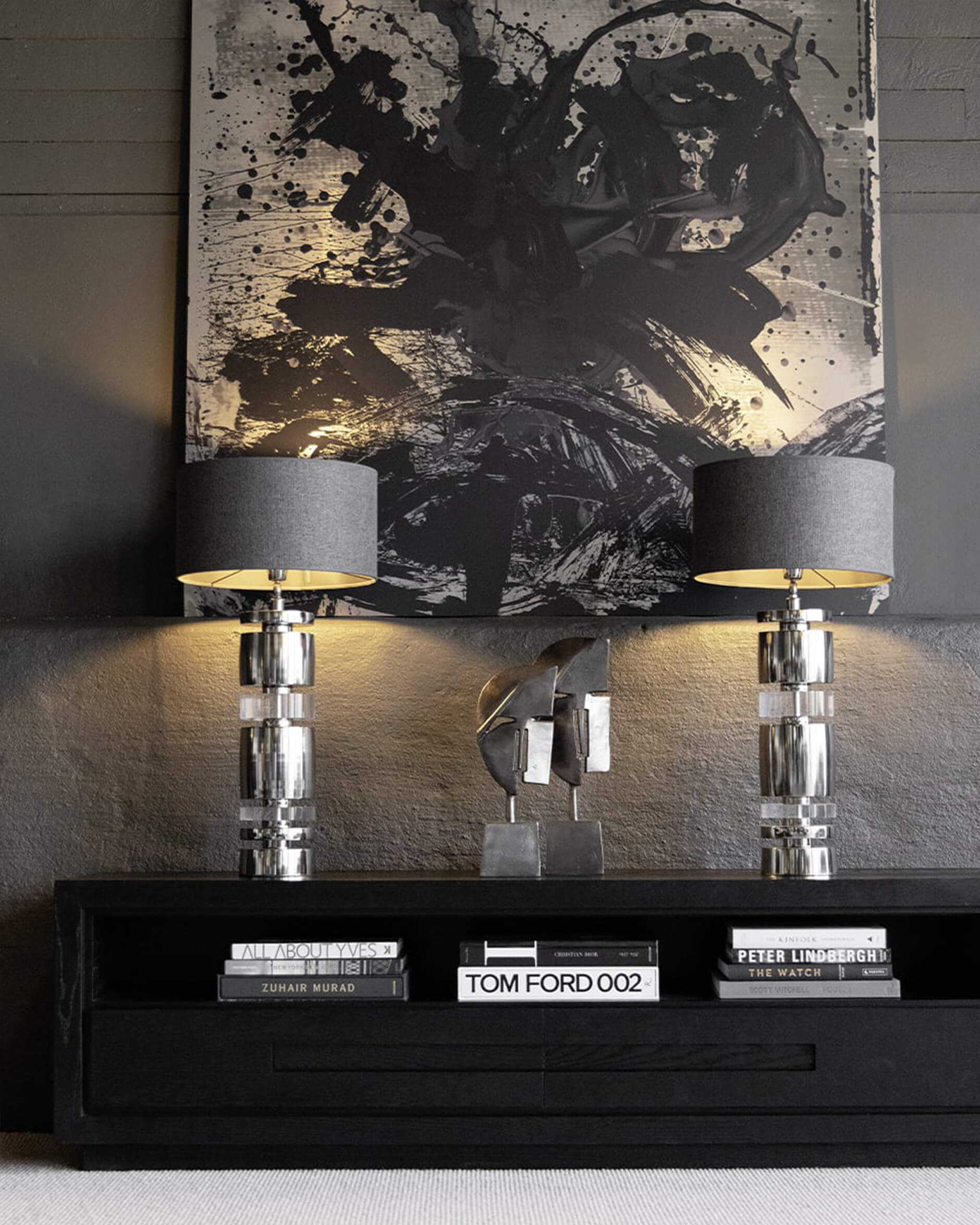 Hunter mediabänk svart 180cm