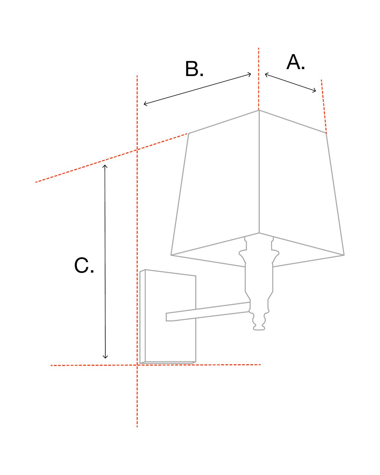 Nomad Square vägglampa L OUTLET