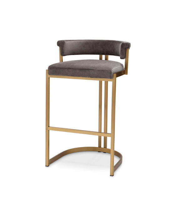 dante barstol savona grey velvet