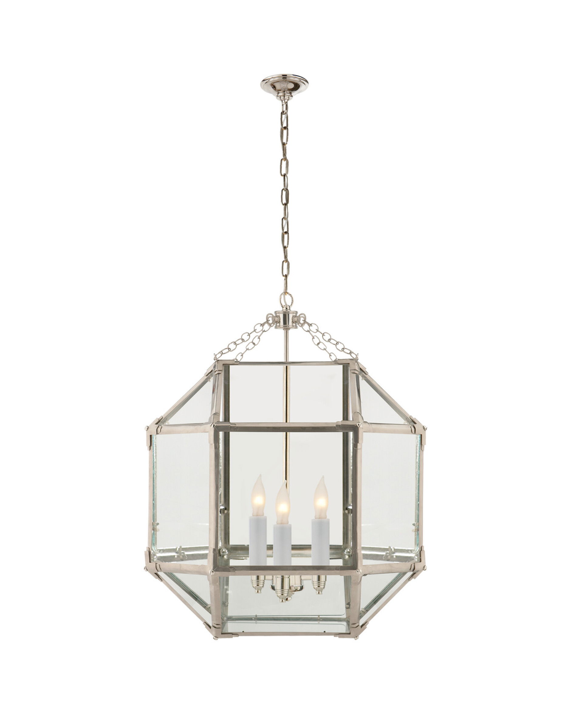 Morris taklampa nickel