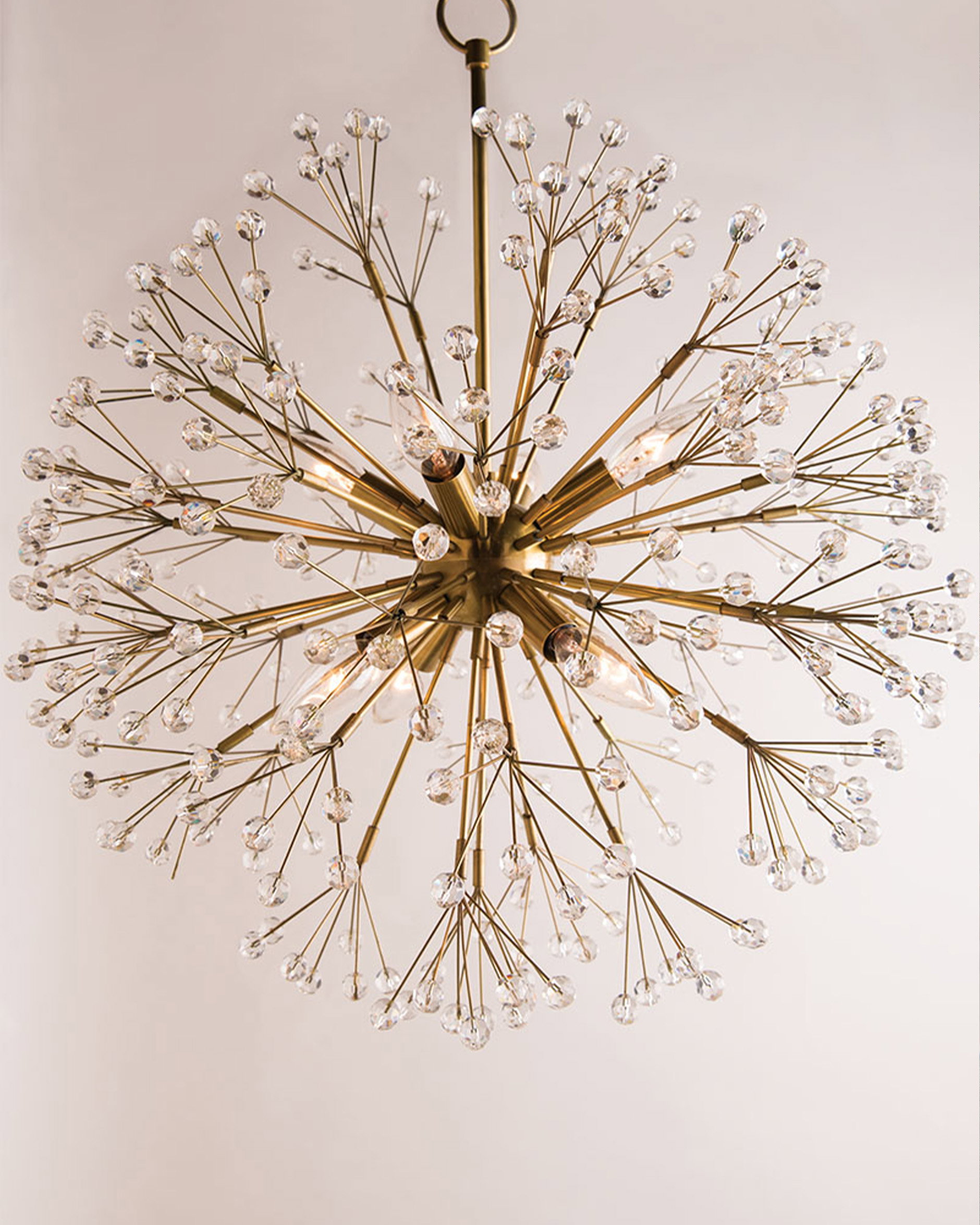 Dunkirk Chandelier Aged Brass