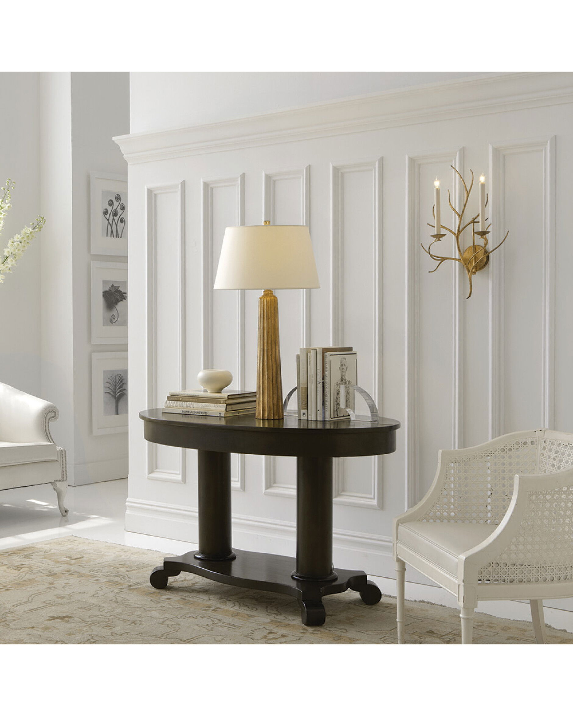 Branch vägglampa Gilded Iron