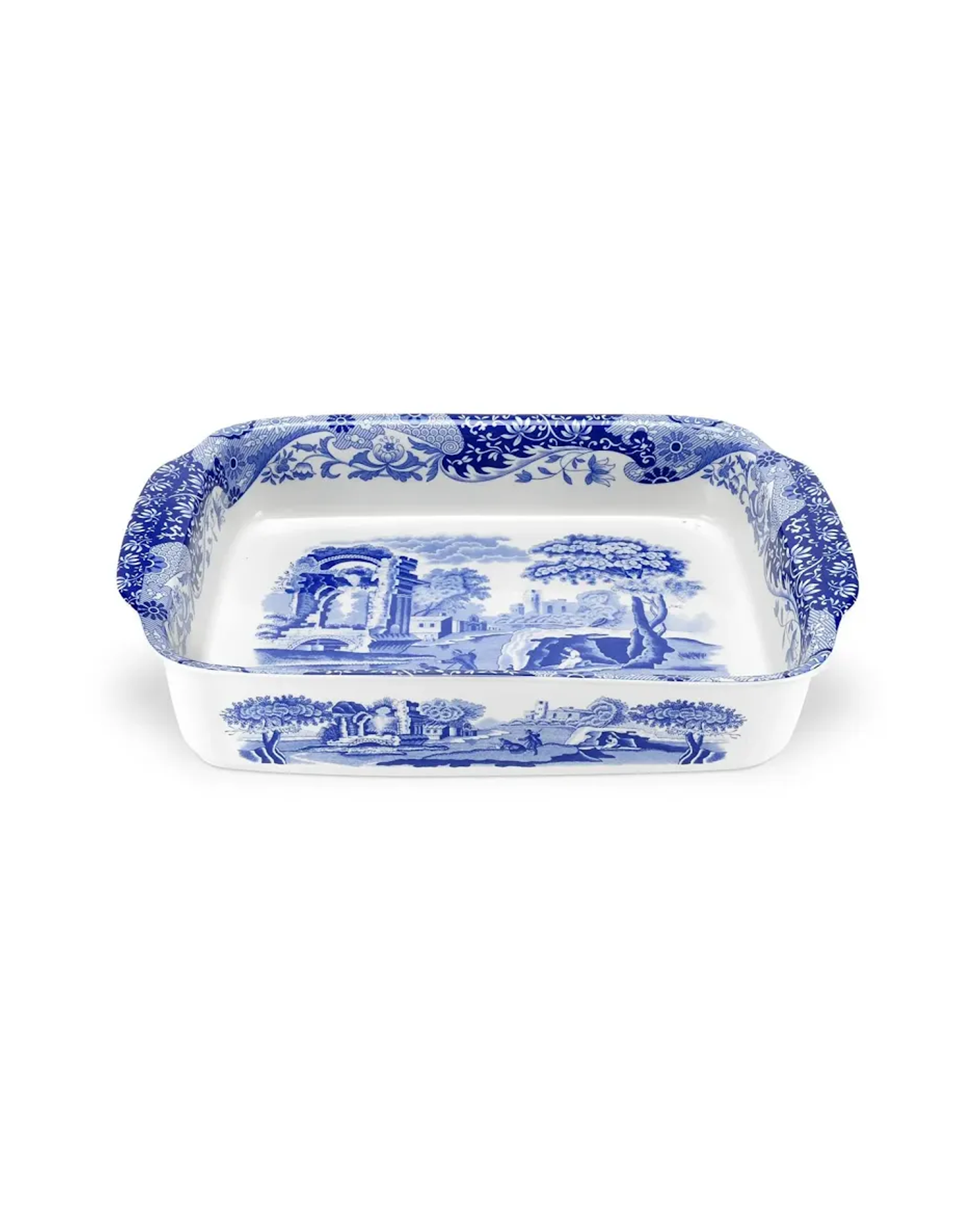 Blue Italian gratengform blå/hvit