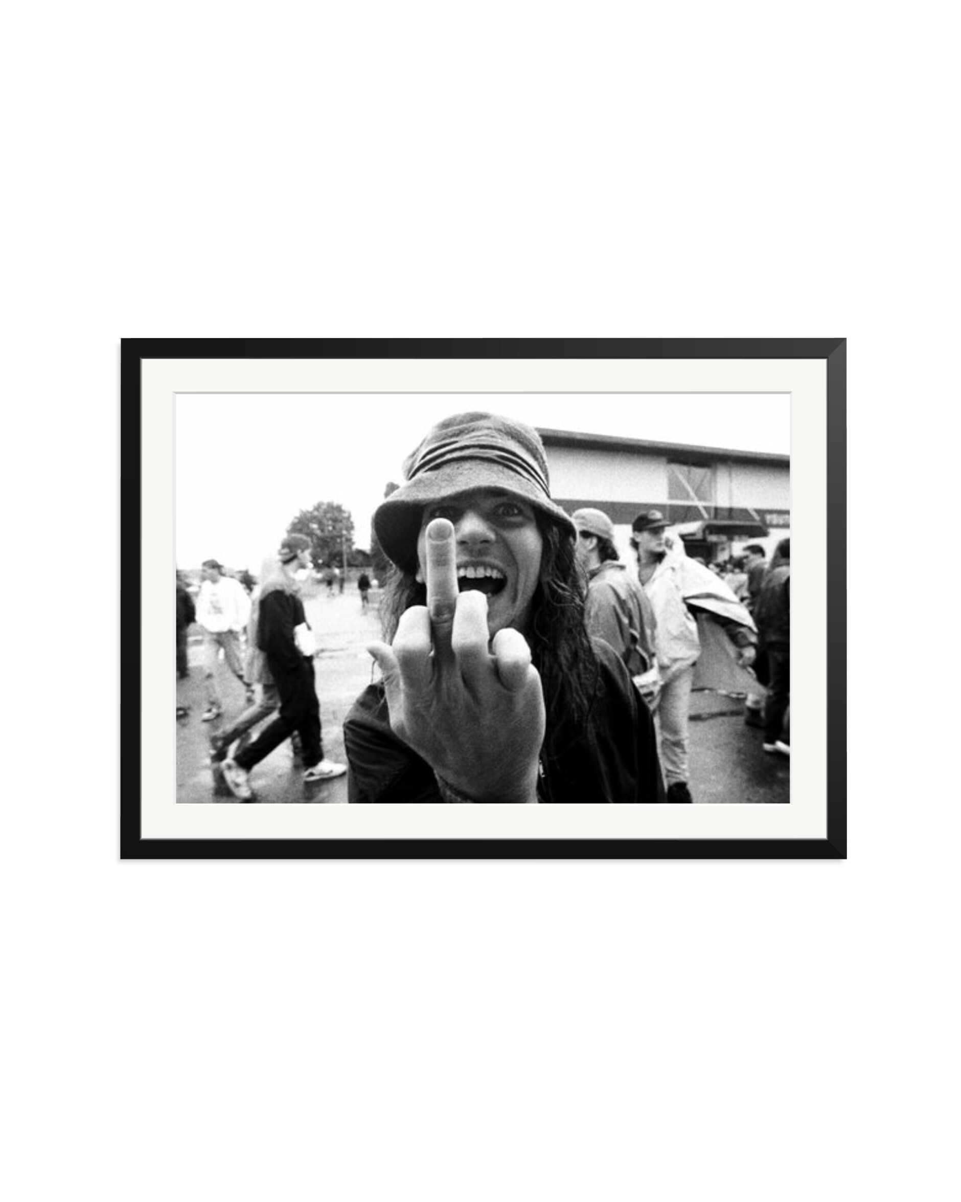 Eddie Vedder Flipping the Bird Black / XXL