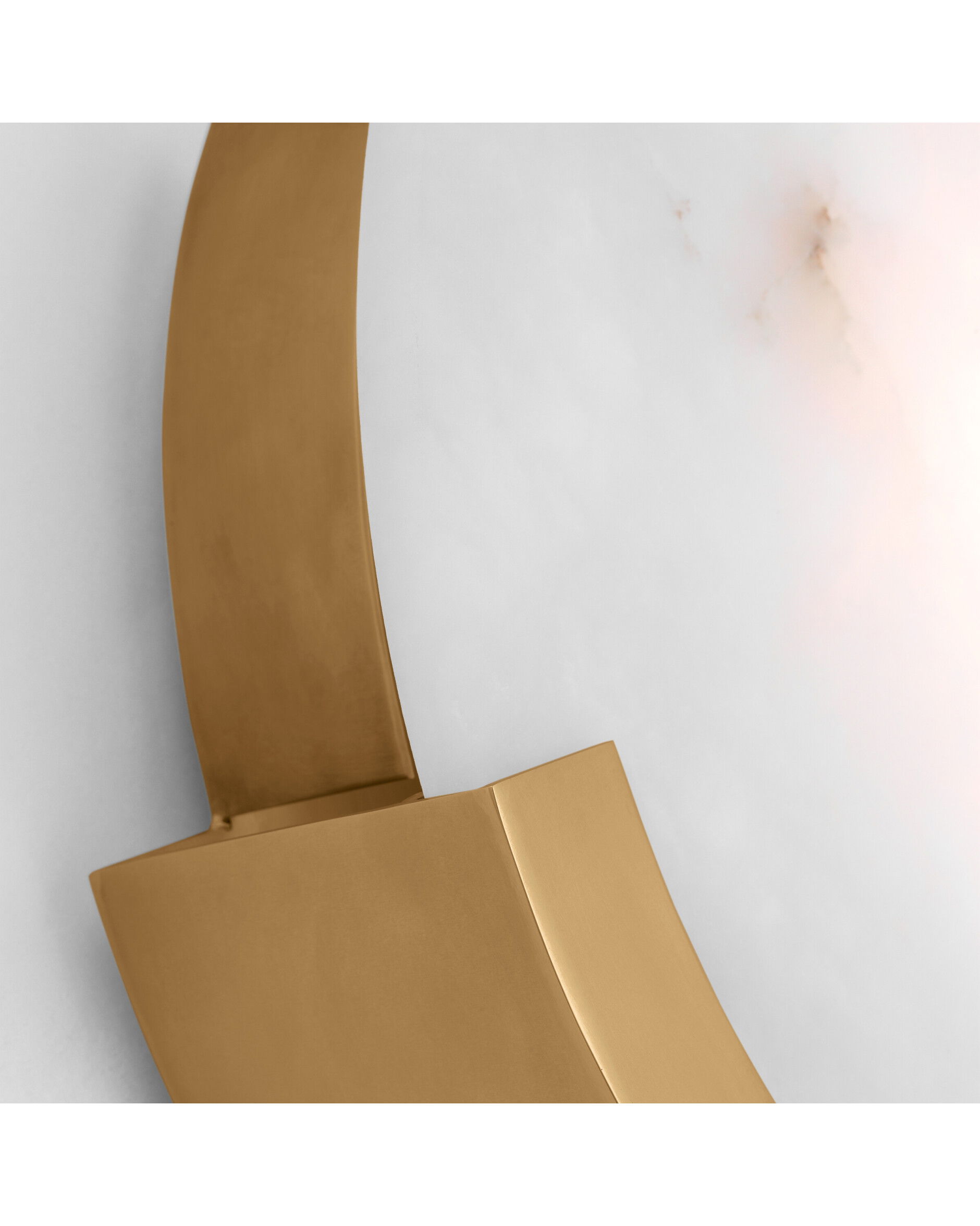 Melange 13" vägglampa mässing