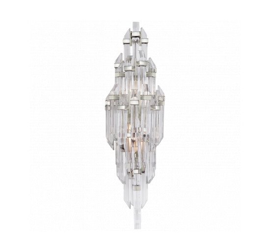 Polished Nickel - Adele Small Sconce Antique Brass