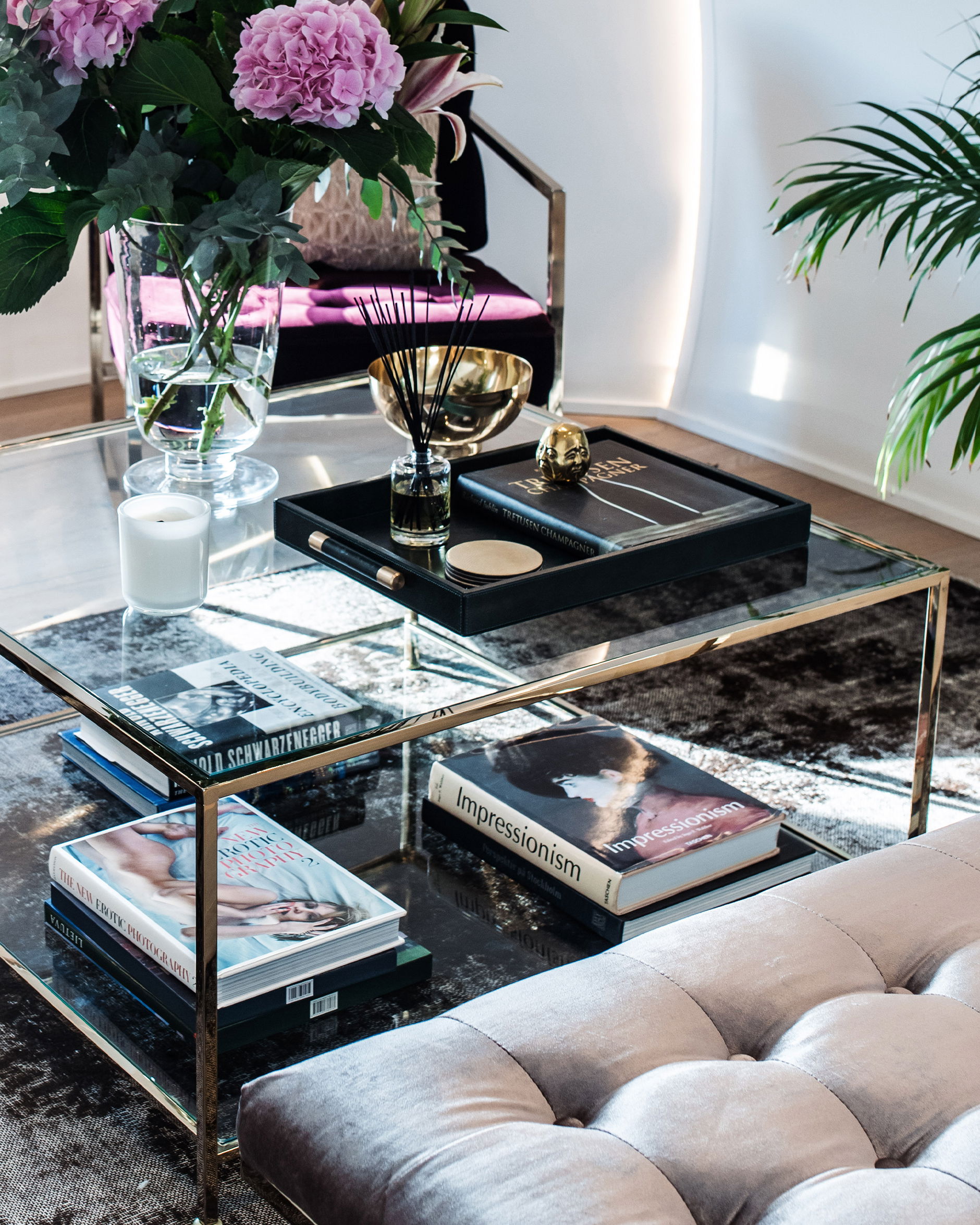 Big Square soffbord mässing