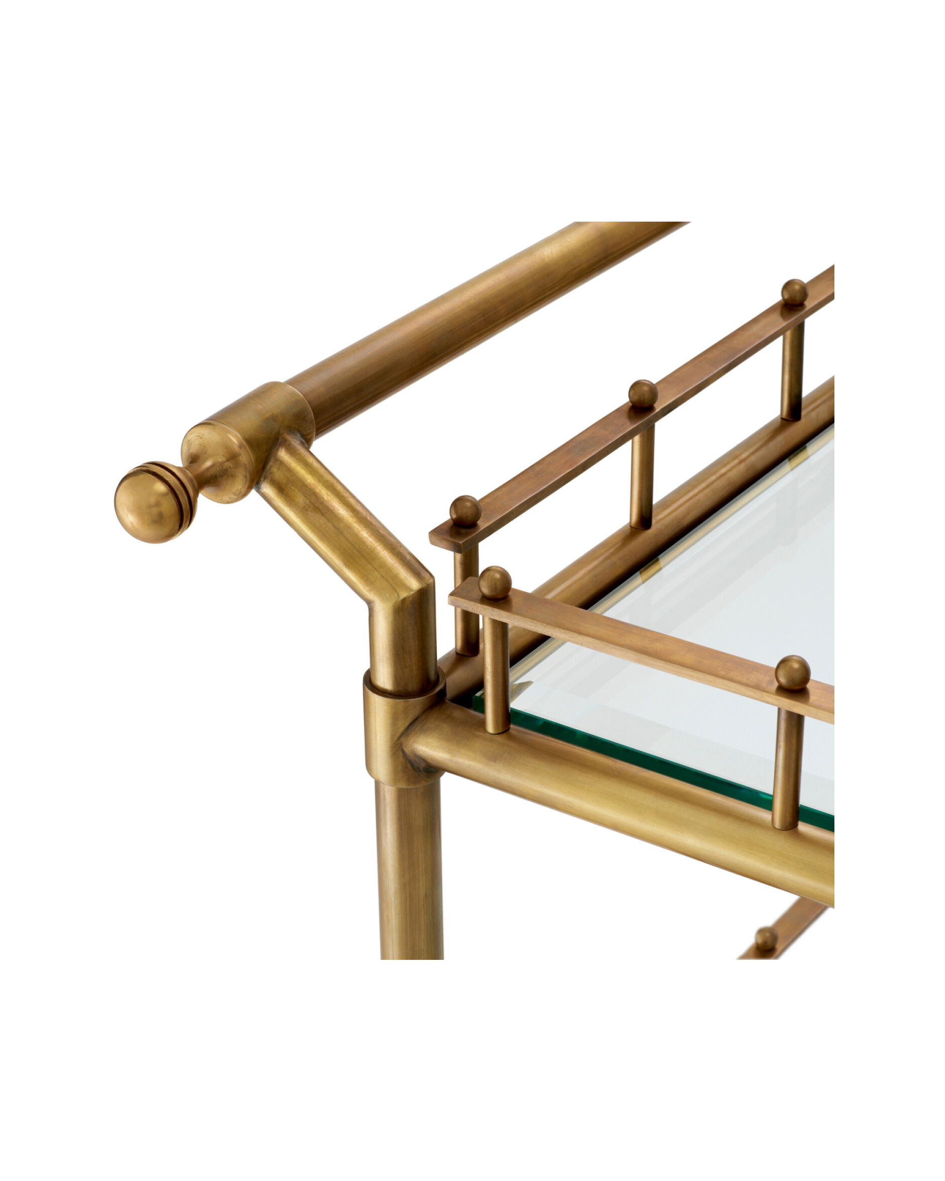 Scarlett drinkvagn vintage mässing L