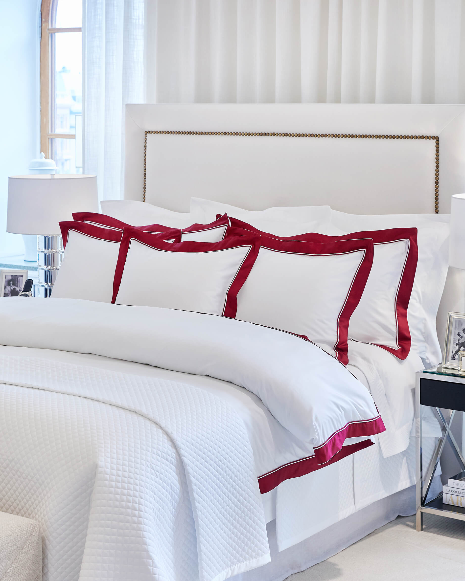 Como påslakan vit/röd