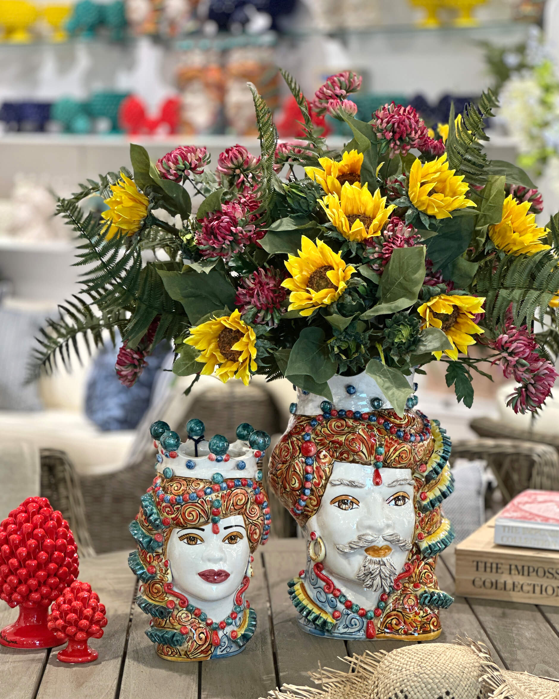 Testa di Moro donna colored spirals