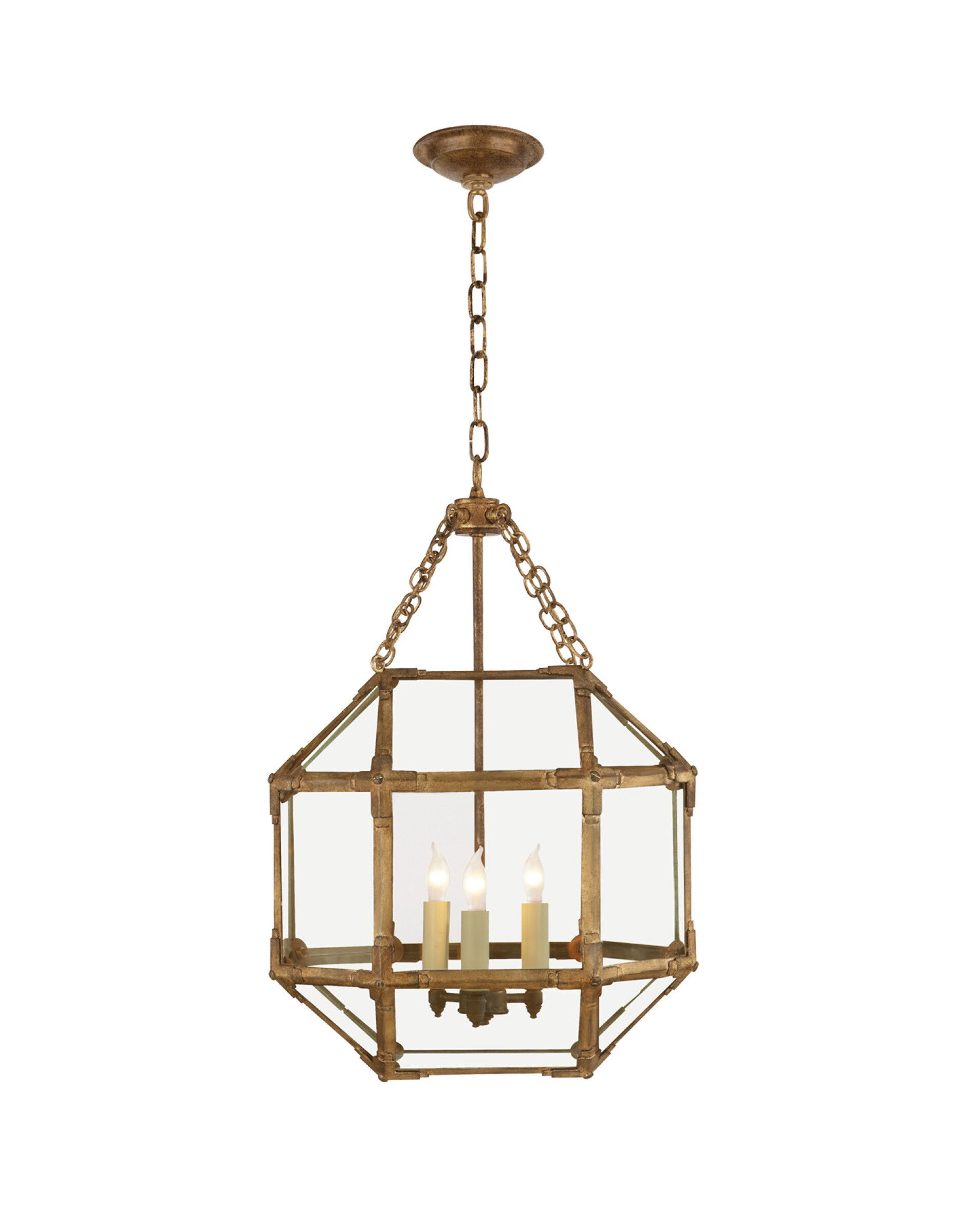 Morris taklampa Gilded Iron/klarglas S