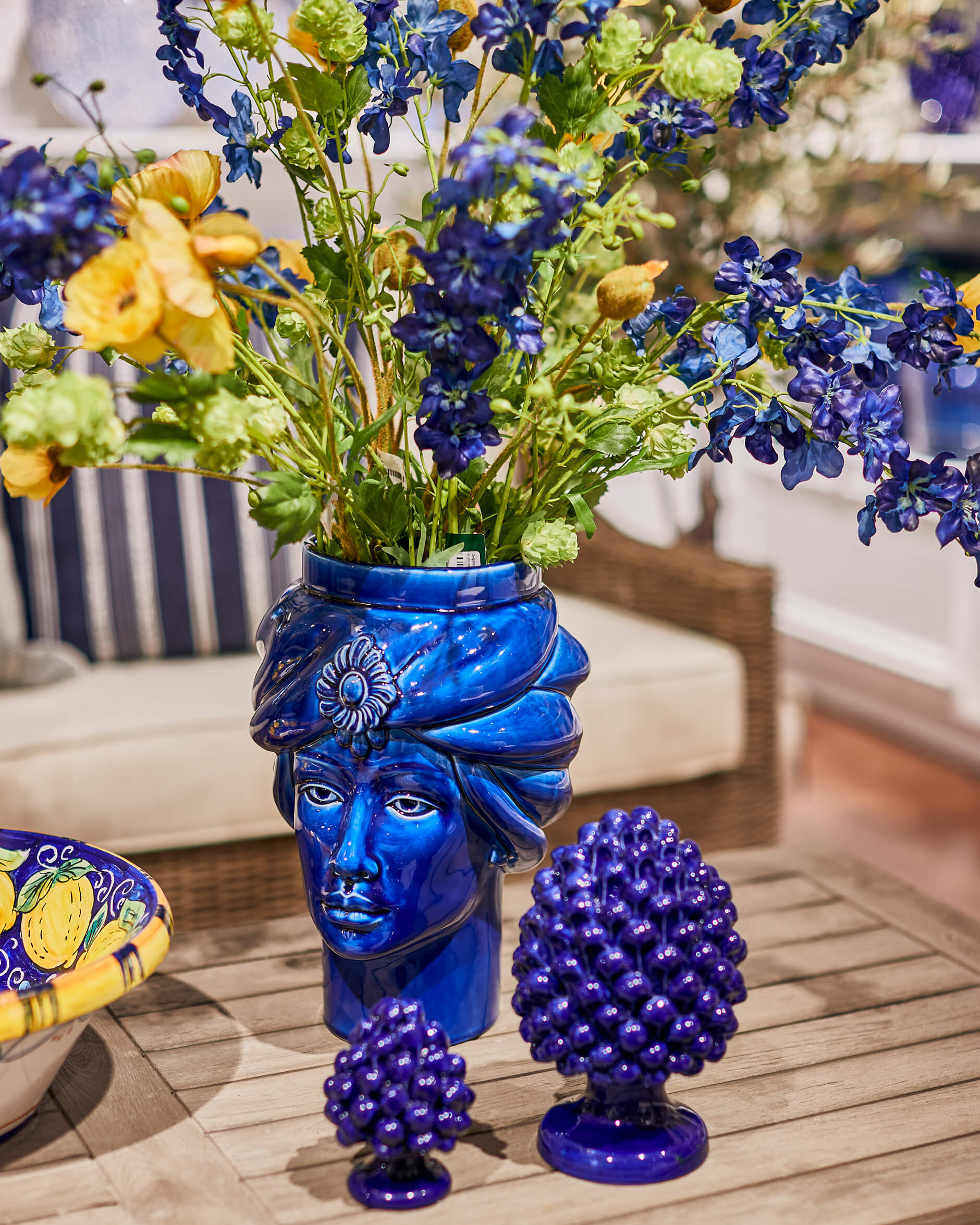 Testa di Moro donna blå