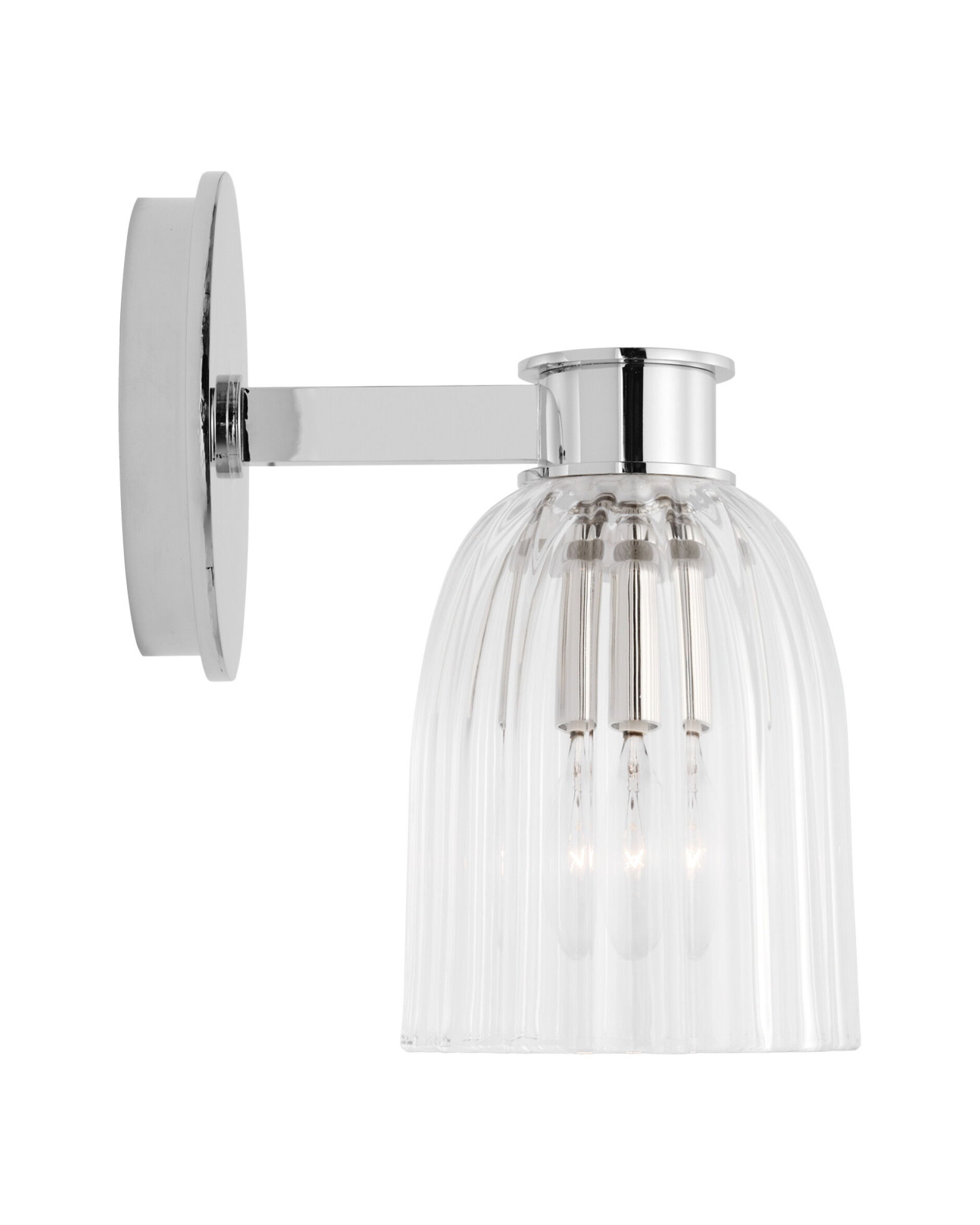 Asalea vägglampa nickel