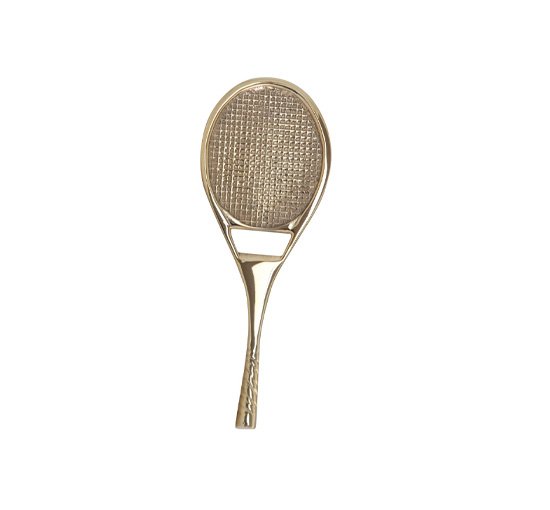 Messing - Bottle opener Tennis racket silver