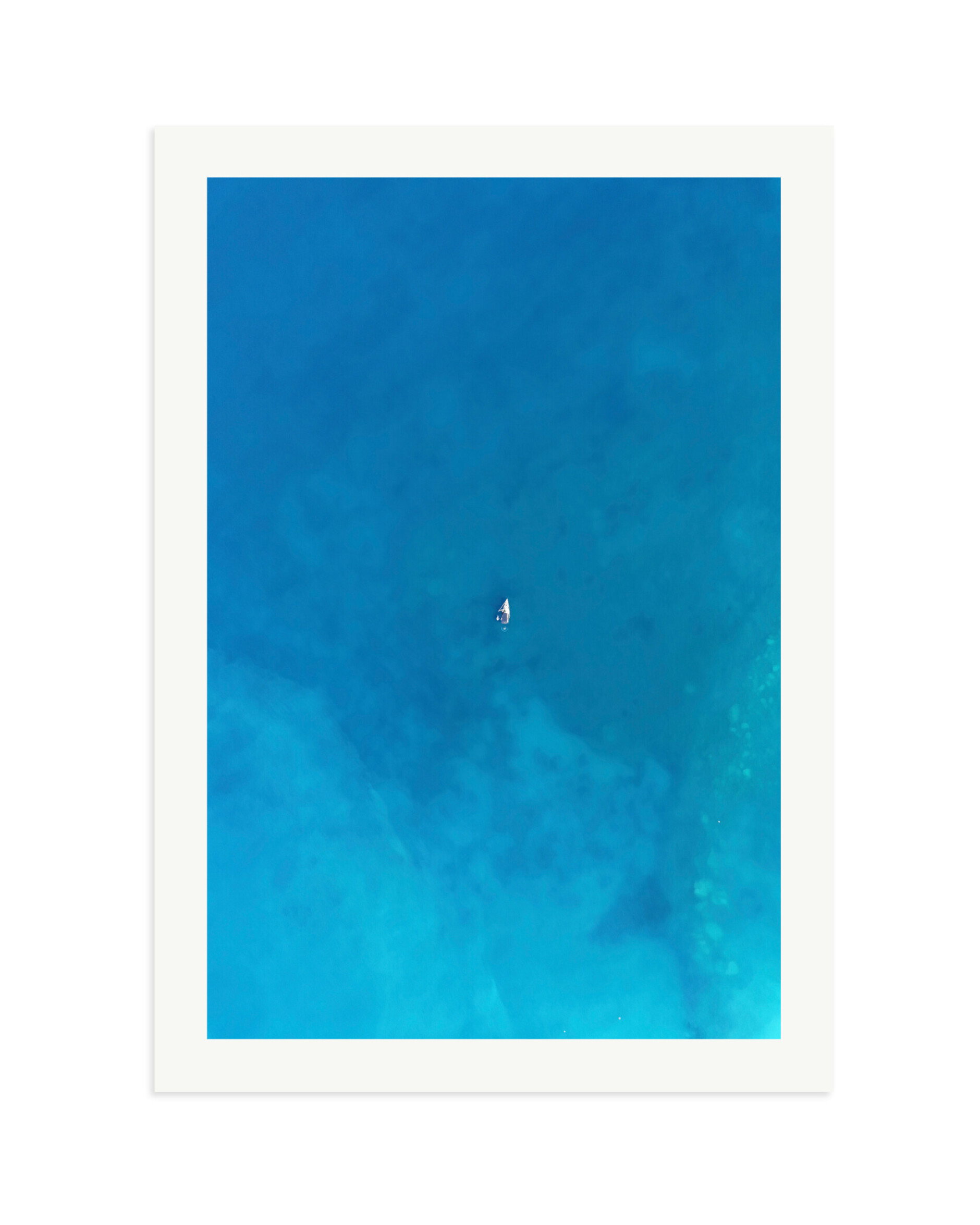 Lonely boat Print Only / XXL