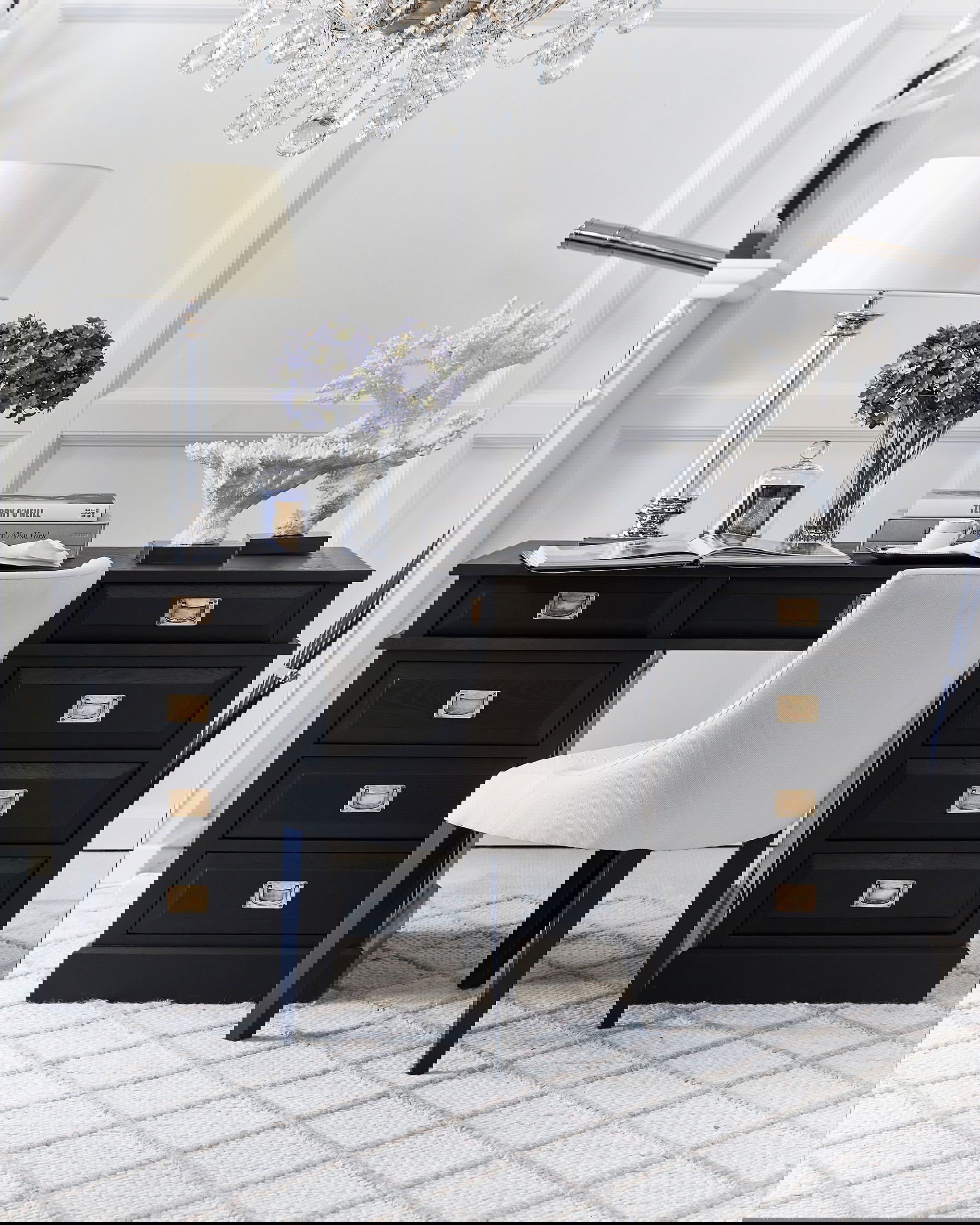 Addison matstol off-white