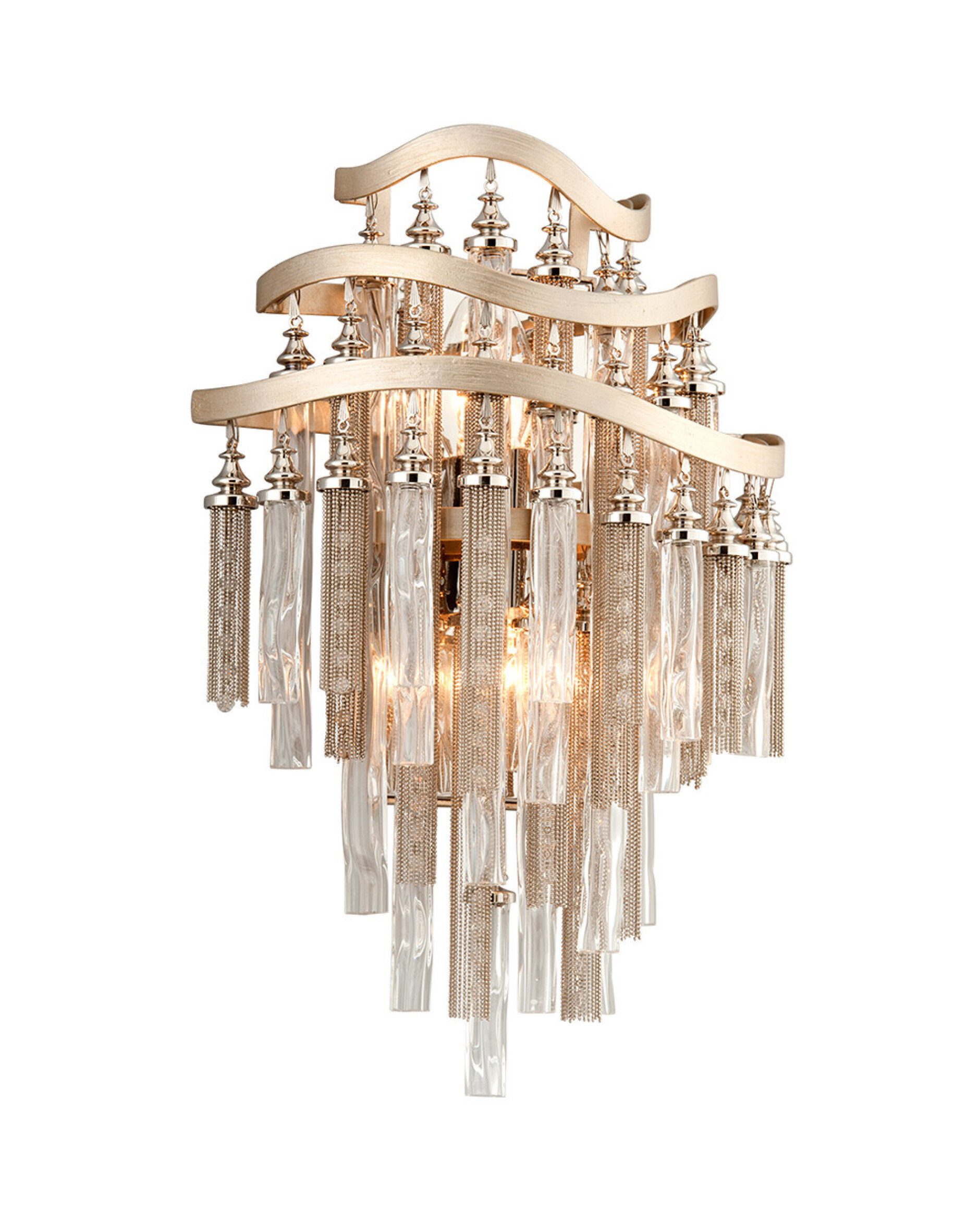 Chimera Wall Sconce Warm Silver Leaf