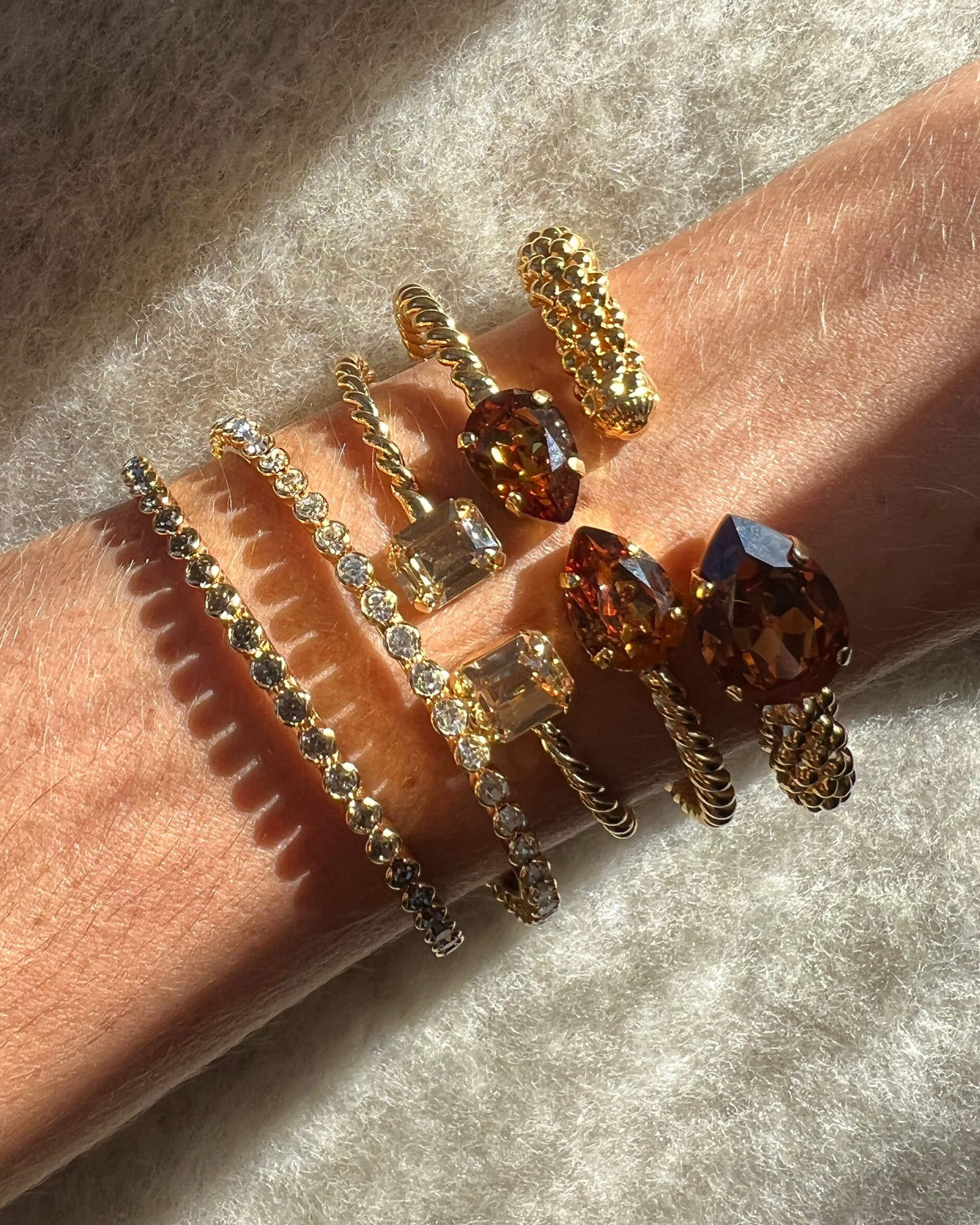 Siri Bangle bracelet crystal