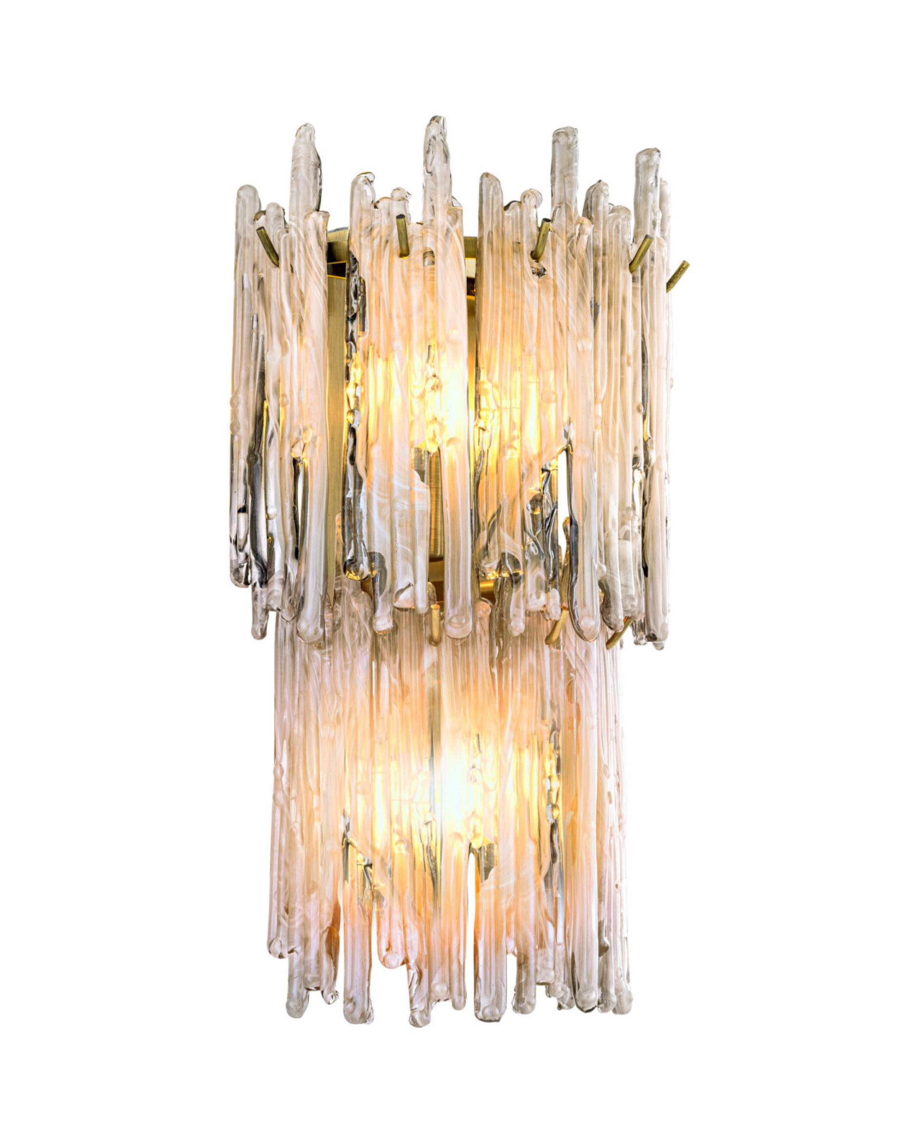 Saint Roch wandlamp geborsteld messing