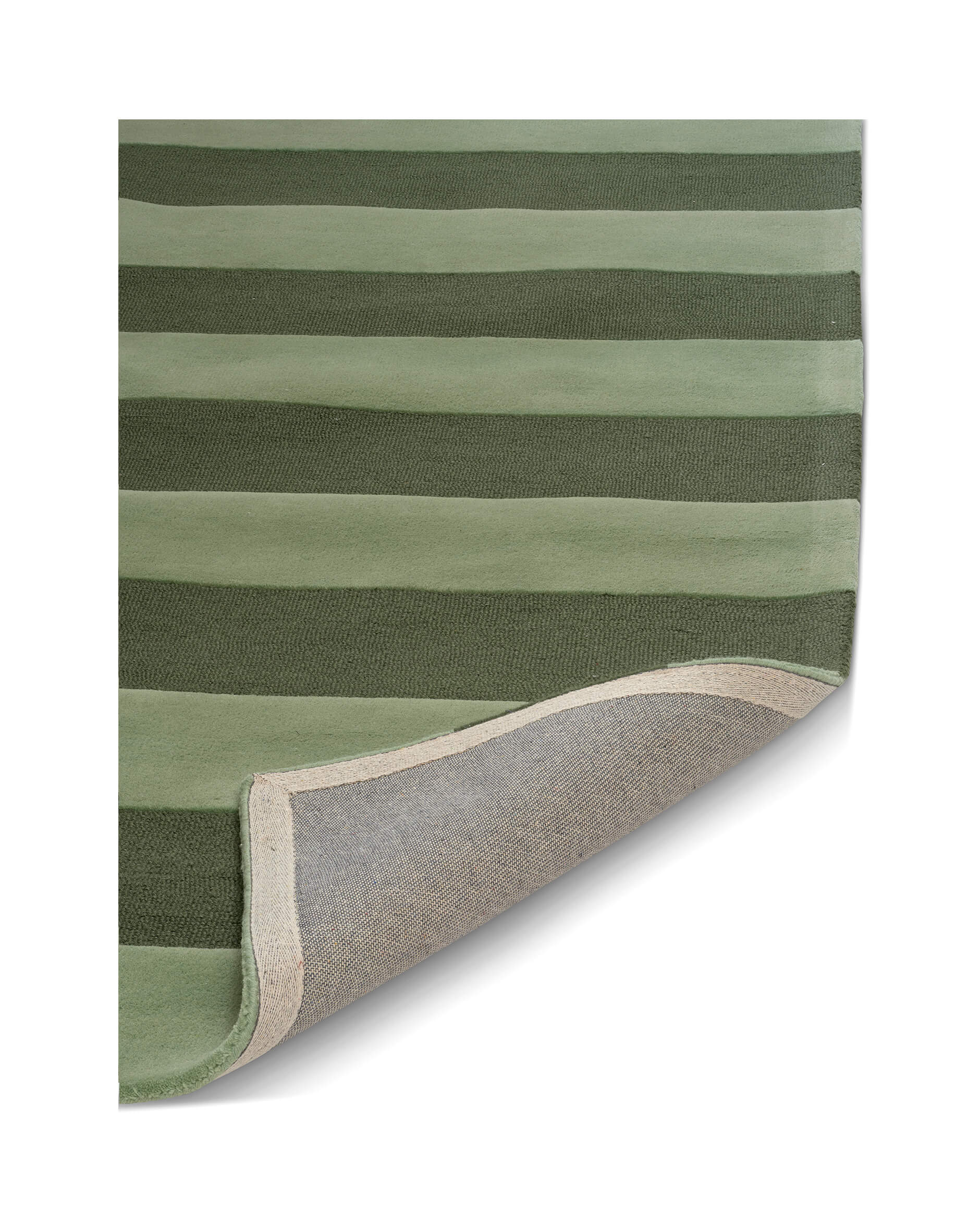 Stripe Boucle teppich grün