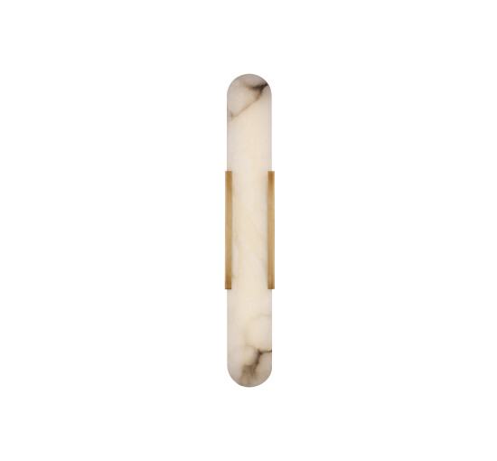 null - Melange 28" Elongated Sconce Polished Nickel