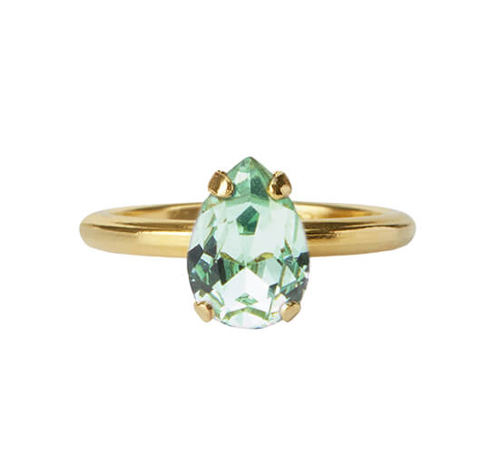 Petite Drop ring chrysolite