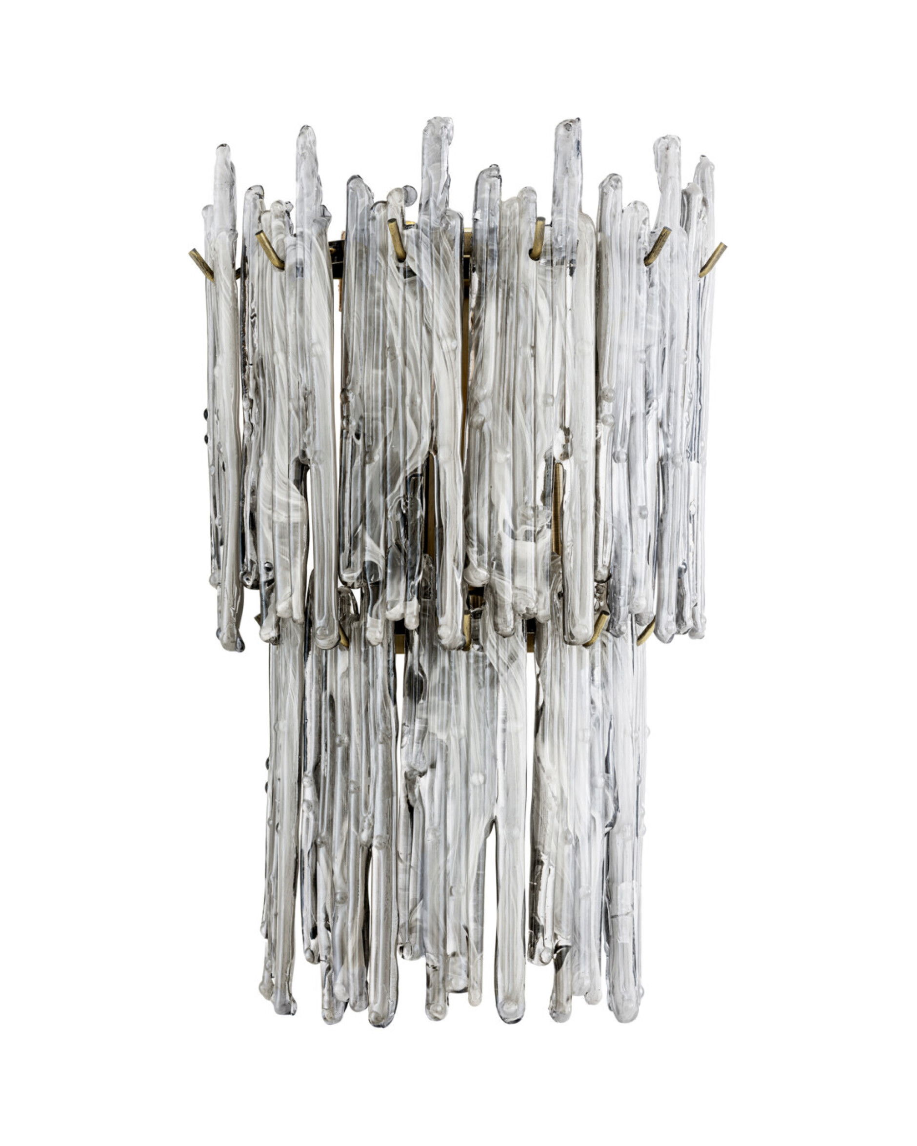 Saint Roch wandlamp geborsteld messing