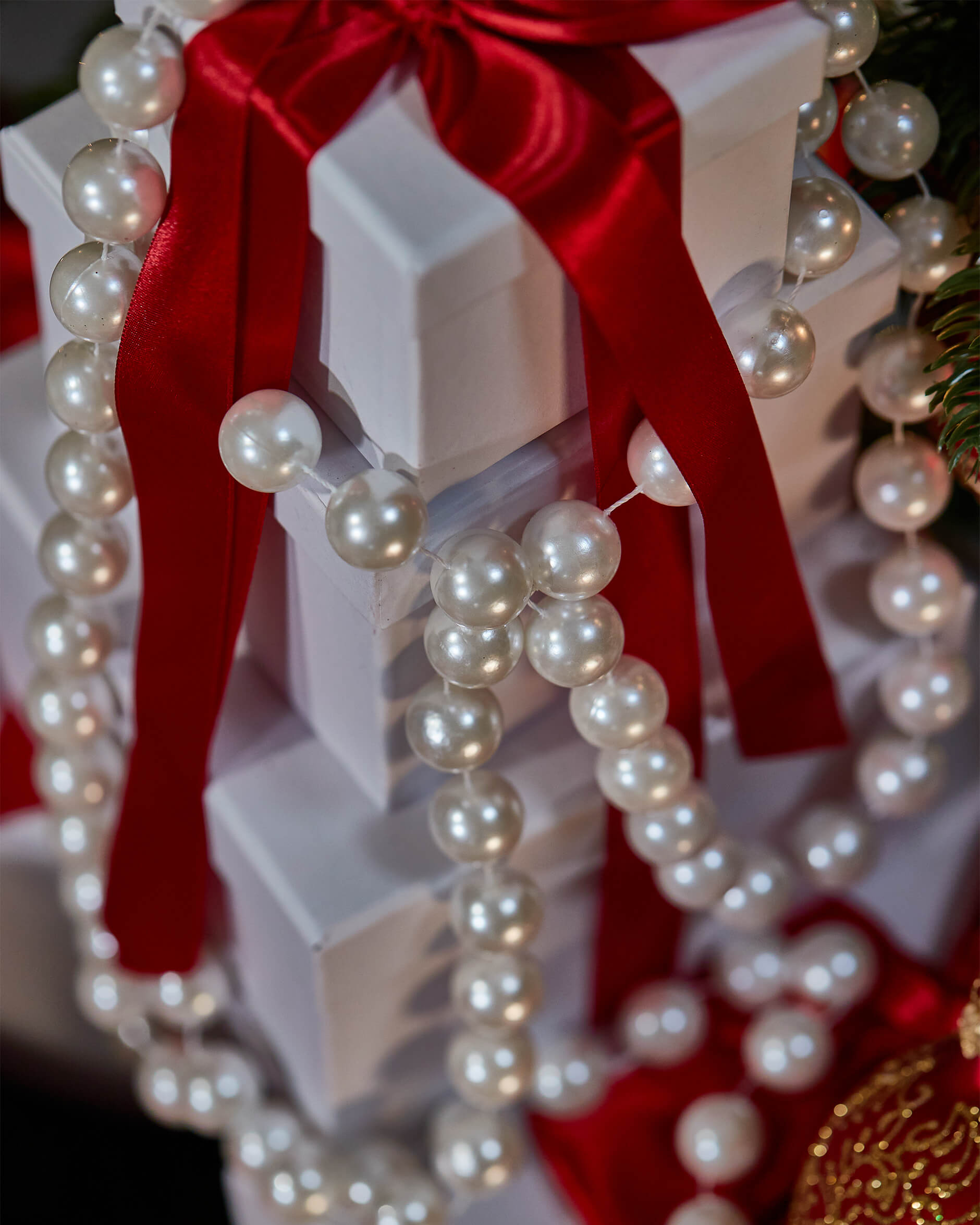 Helmiköynnös, valkoinen 270cm