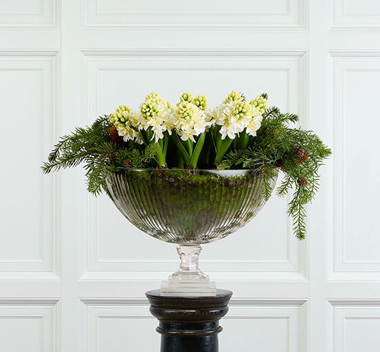 Hyacinth Artificial Plant White