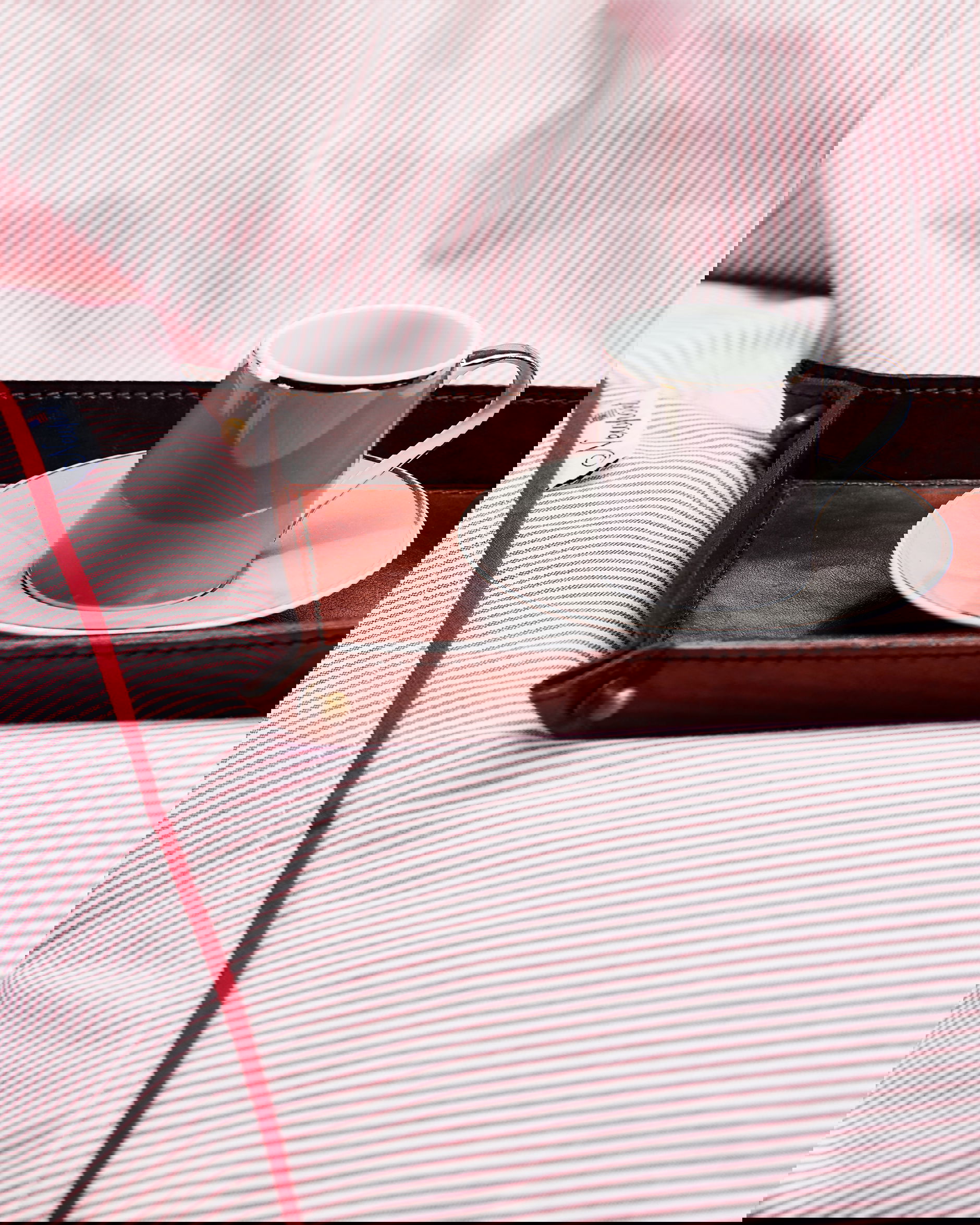 Riverhead örngott röd/vit 2-pack