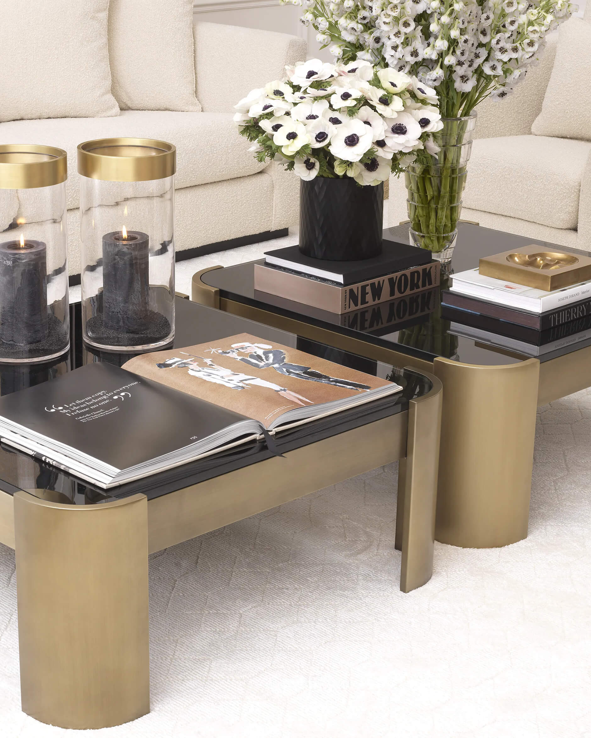 Courrier soffbord mässing OUTLET