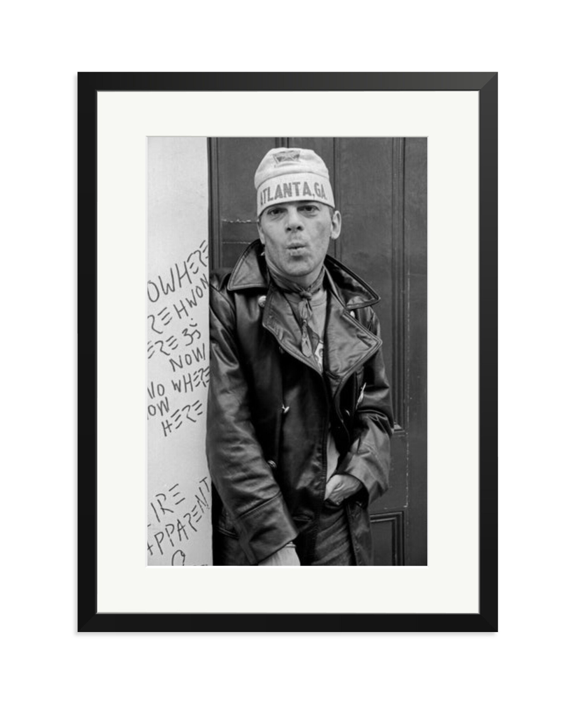 Ian Dury Outside Stiff Records 1978 London Black / XL
