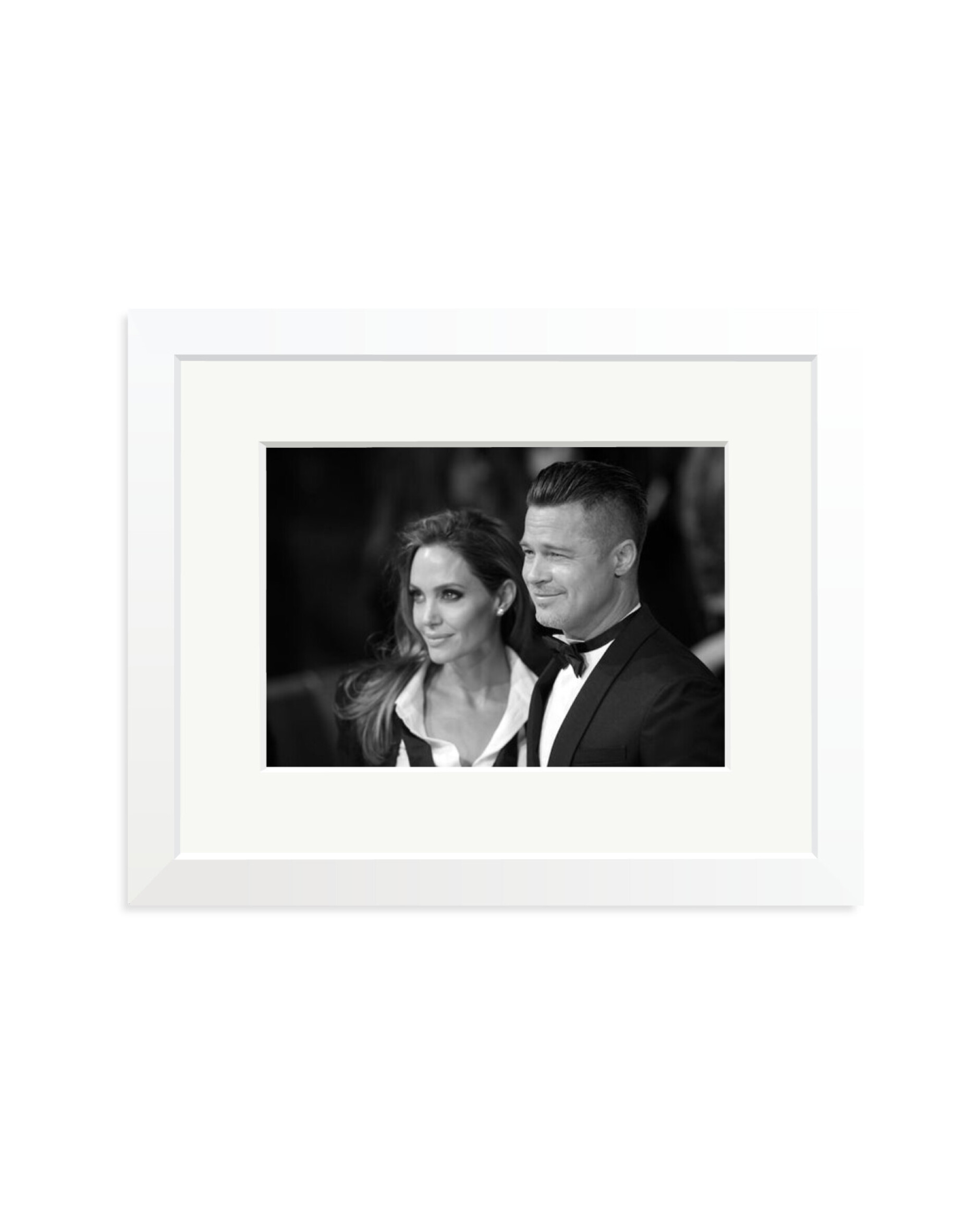 Brad Pitt and Angelina Jolie White / Small