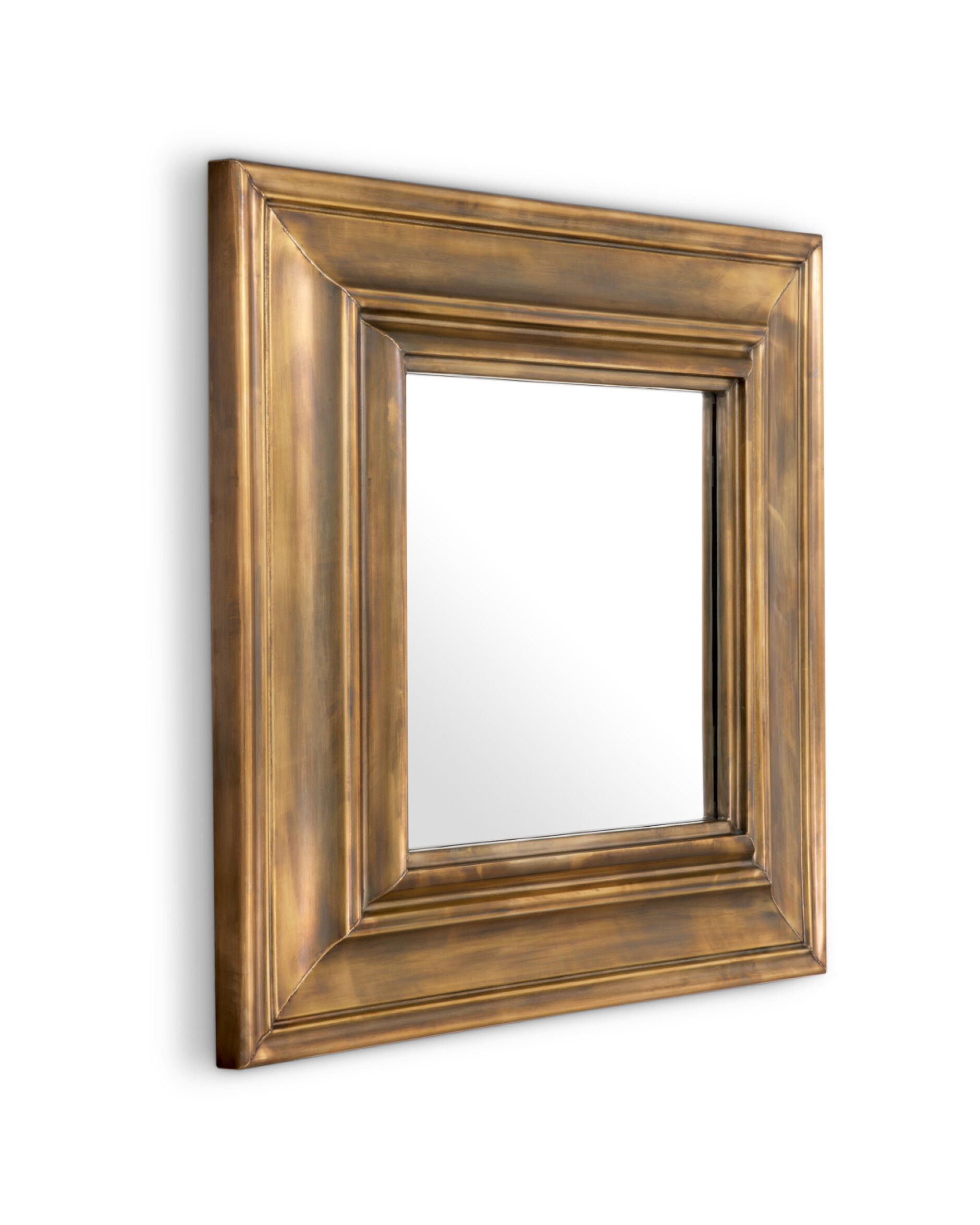 Sanoma spegel antik mässing