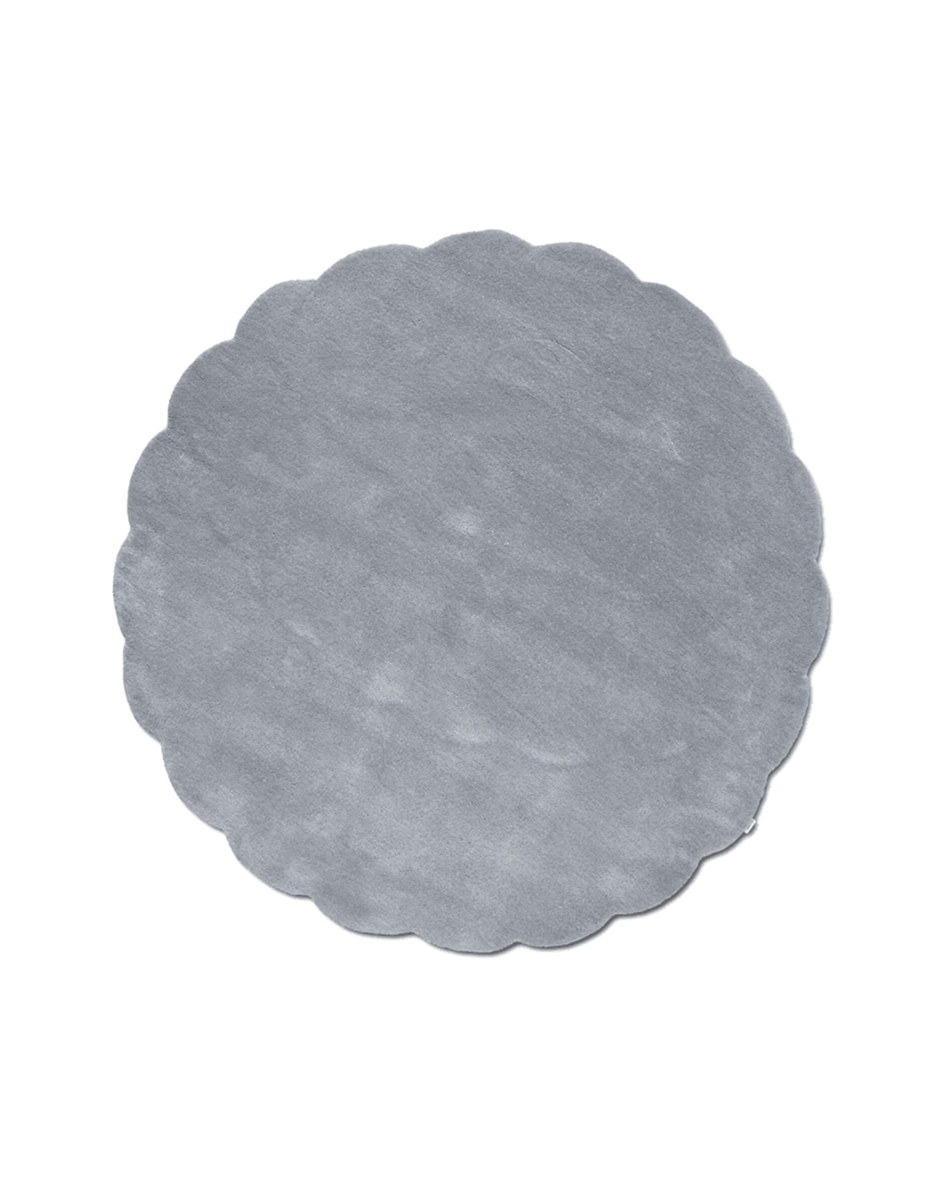 Shell matta rund blå