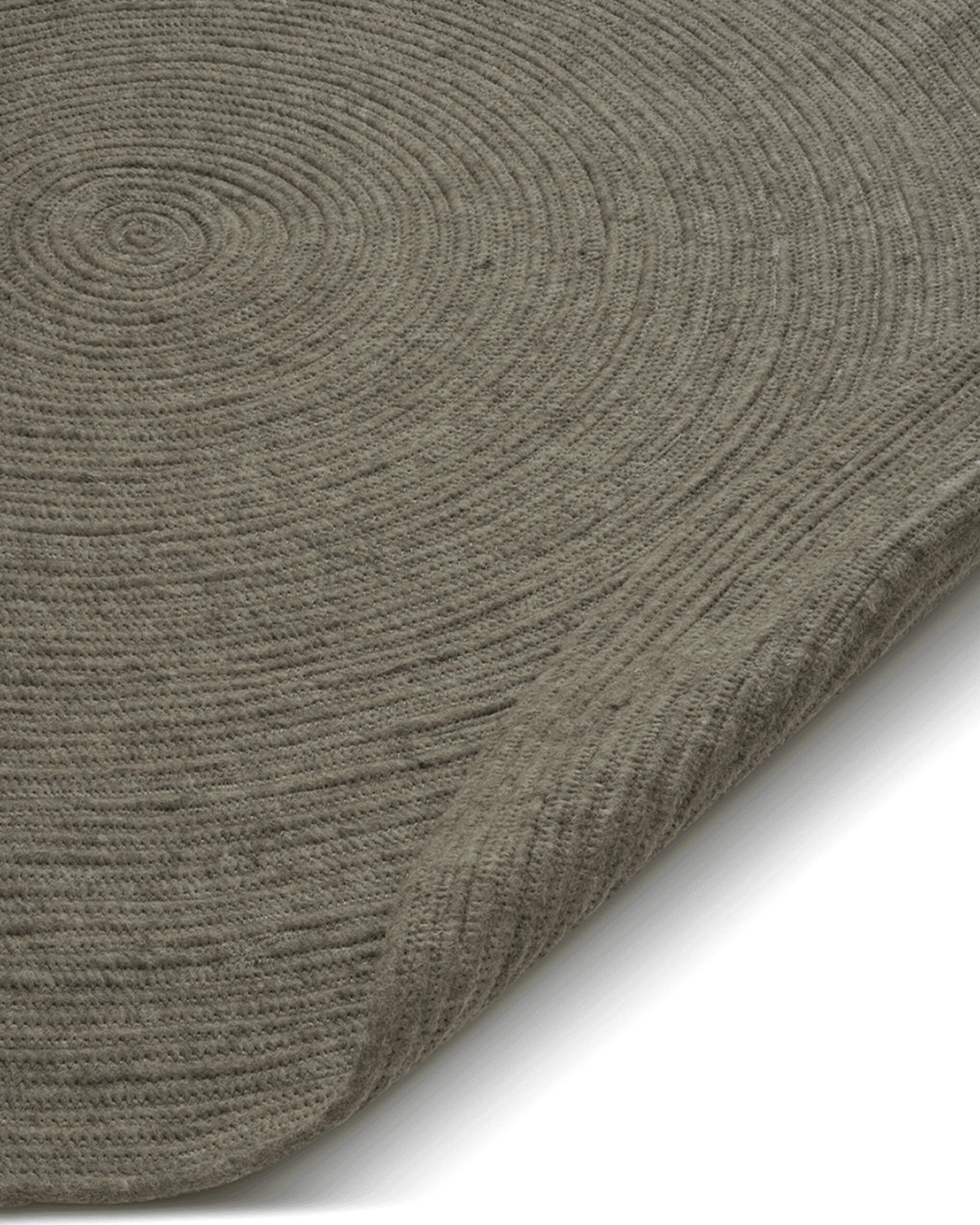 Merino matta rund mörkgrön